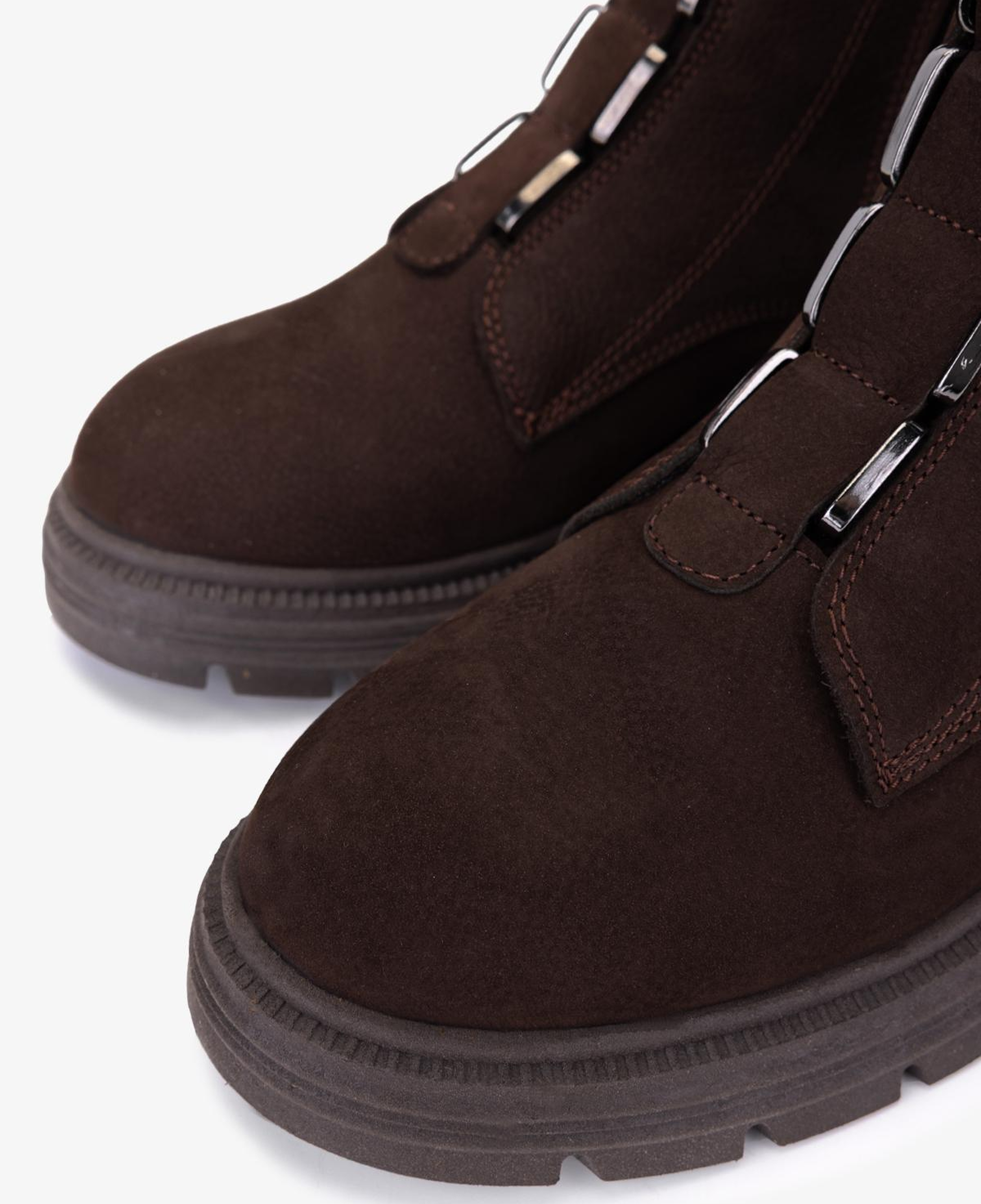 Valmenti Kadın Hakiki Deri Kahverengi Nubuk Casual Bot