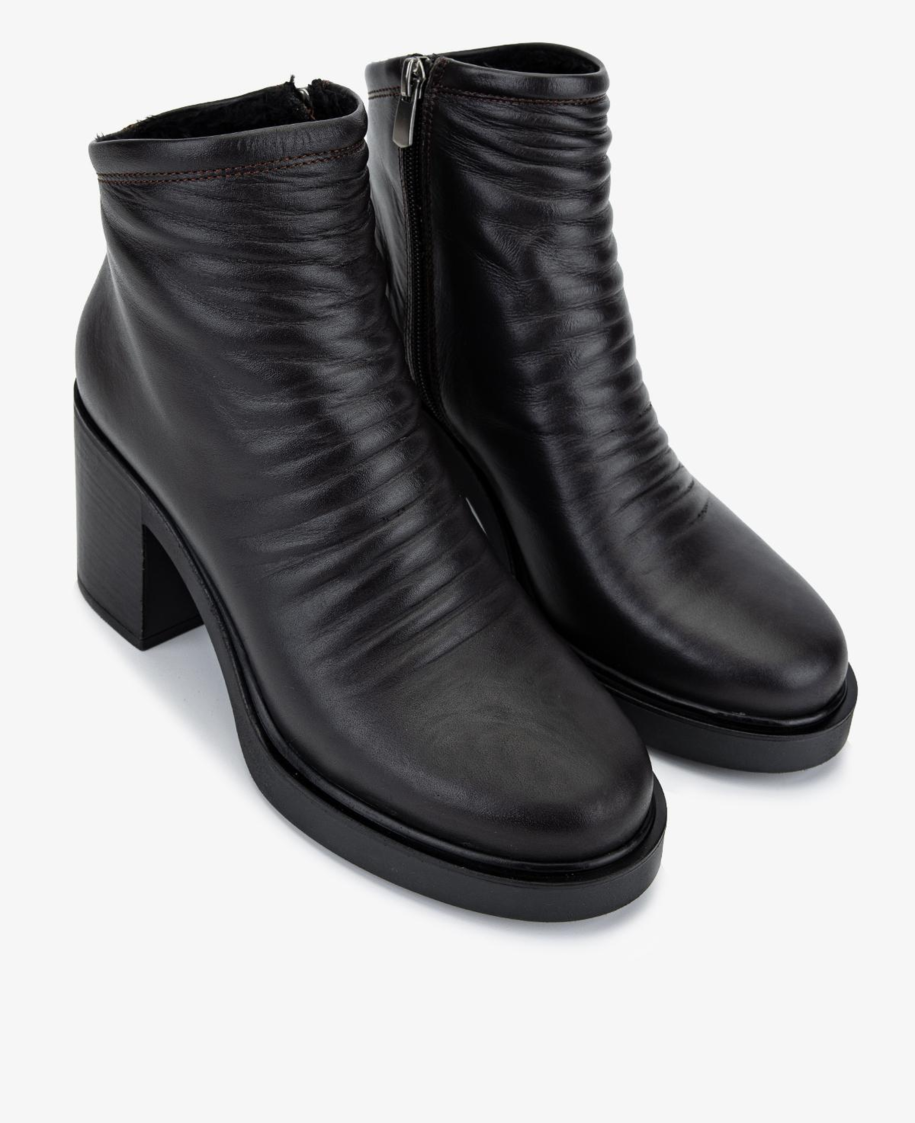 Valmenti Kadın Hakiki Deri Kahverengi Topuklu Bot