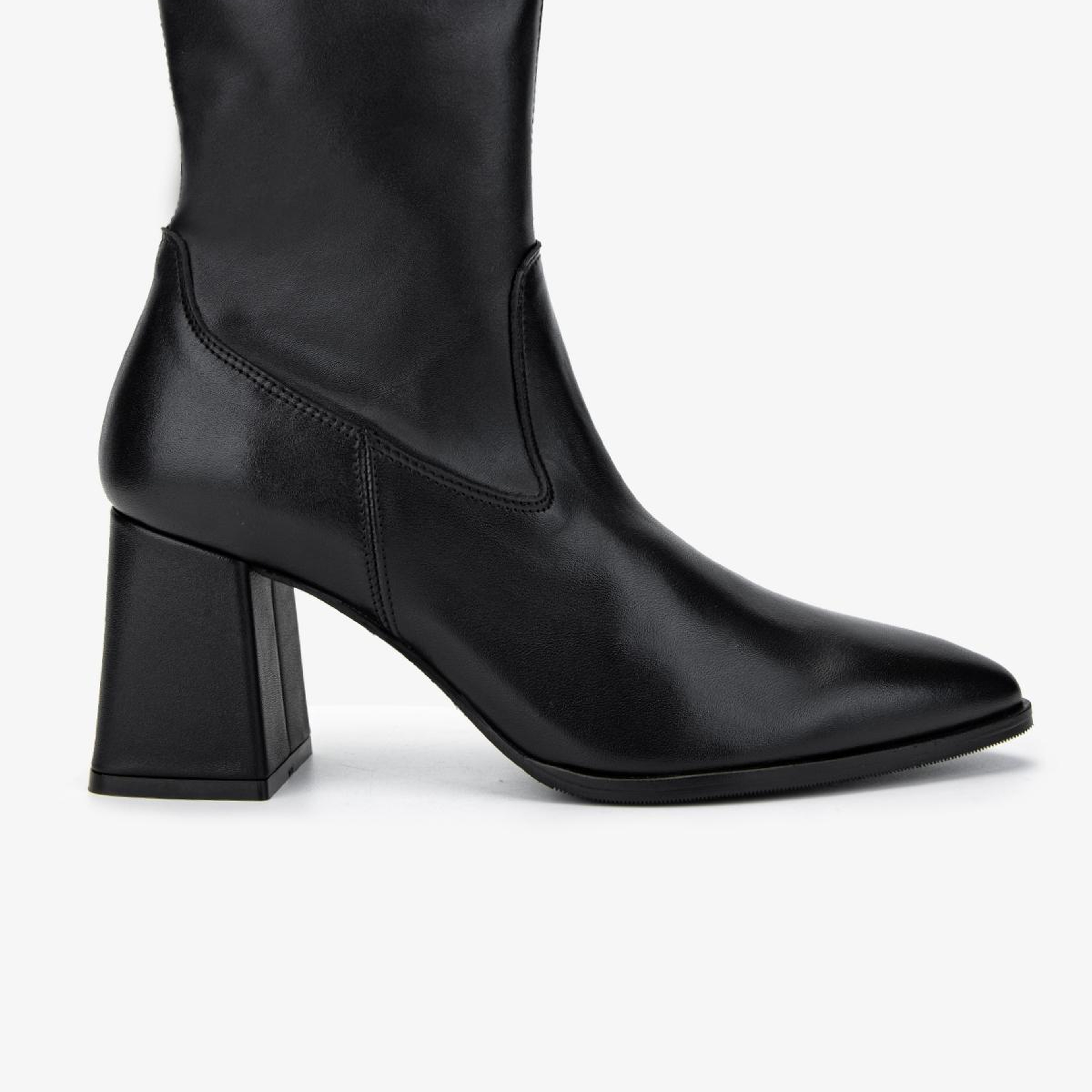 Valmenti Kadın Hakiki Deri Siyah Topuklu Bot