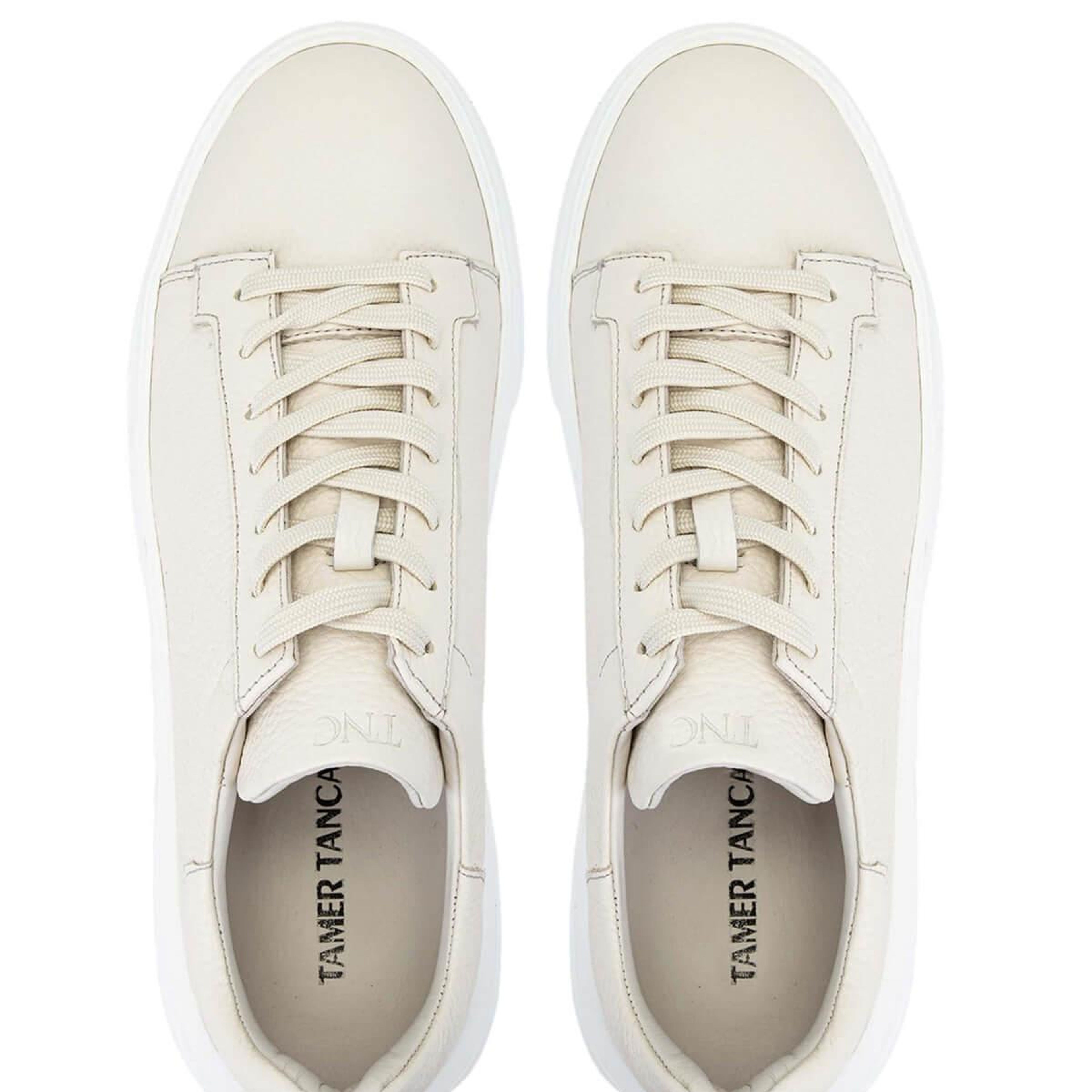 Tamer Tanca Erkek Hakiki Deri Bej Sneakers & Spor Ayakkabı