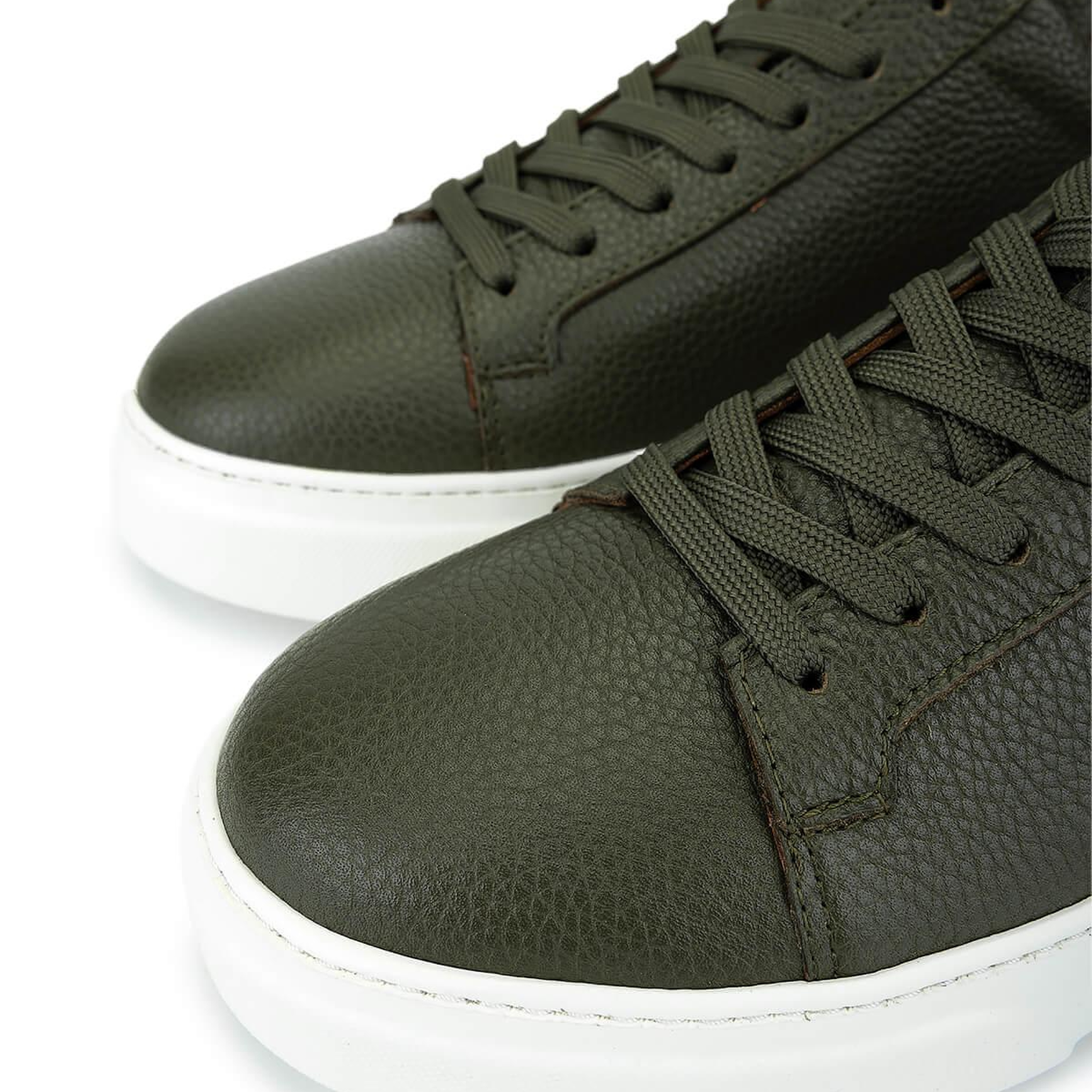 Tamer Tanca Erkek Hakiki Deri Yeşil Sneakers & Spor Ayakkabı