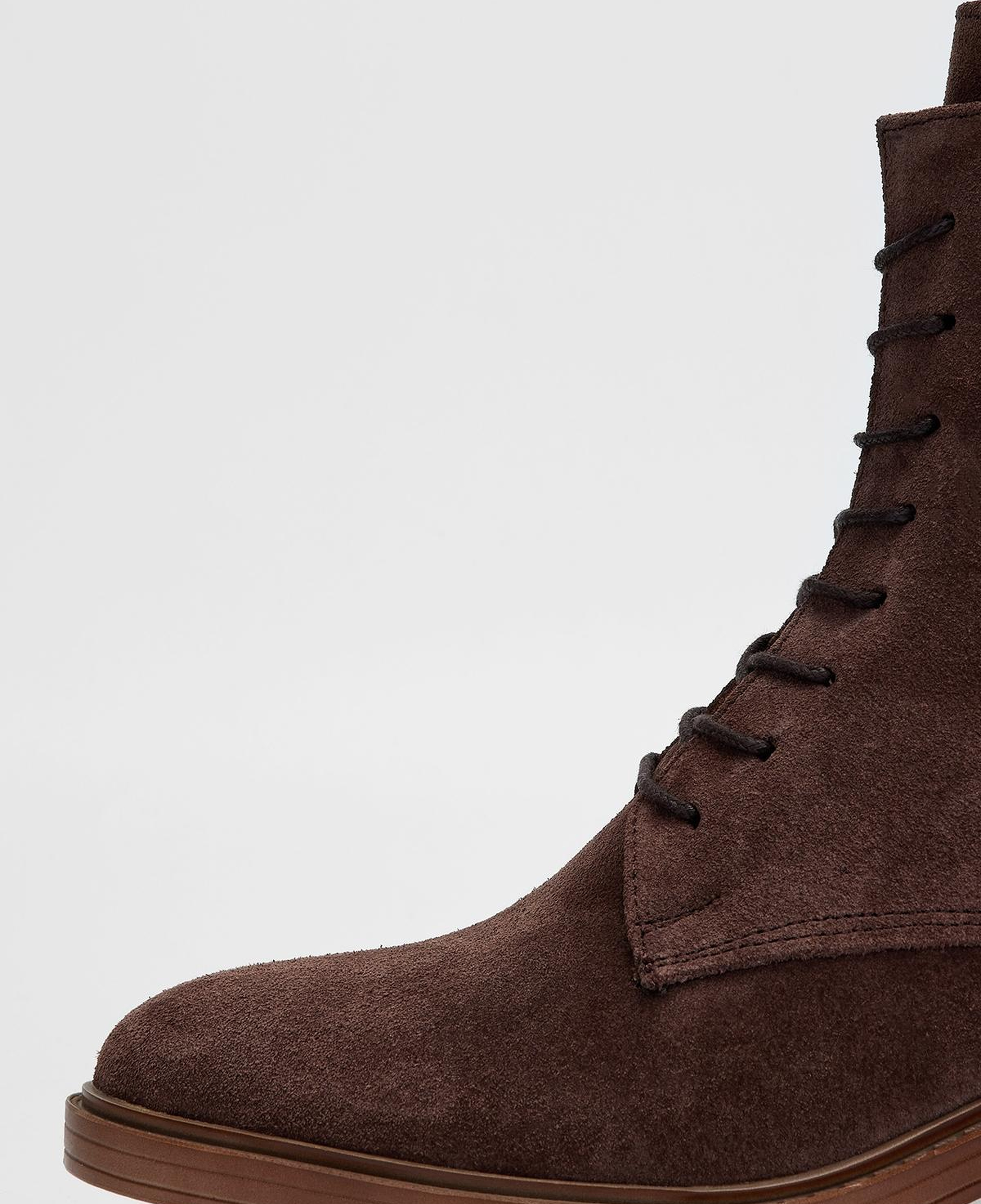 Valmenti Kadın Hakiki Deri Kahverengi Süet Topuklu Bot