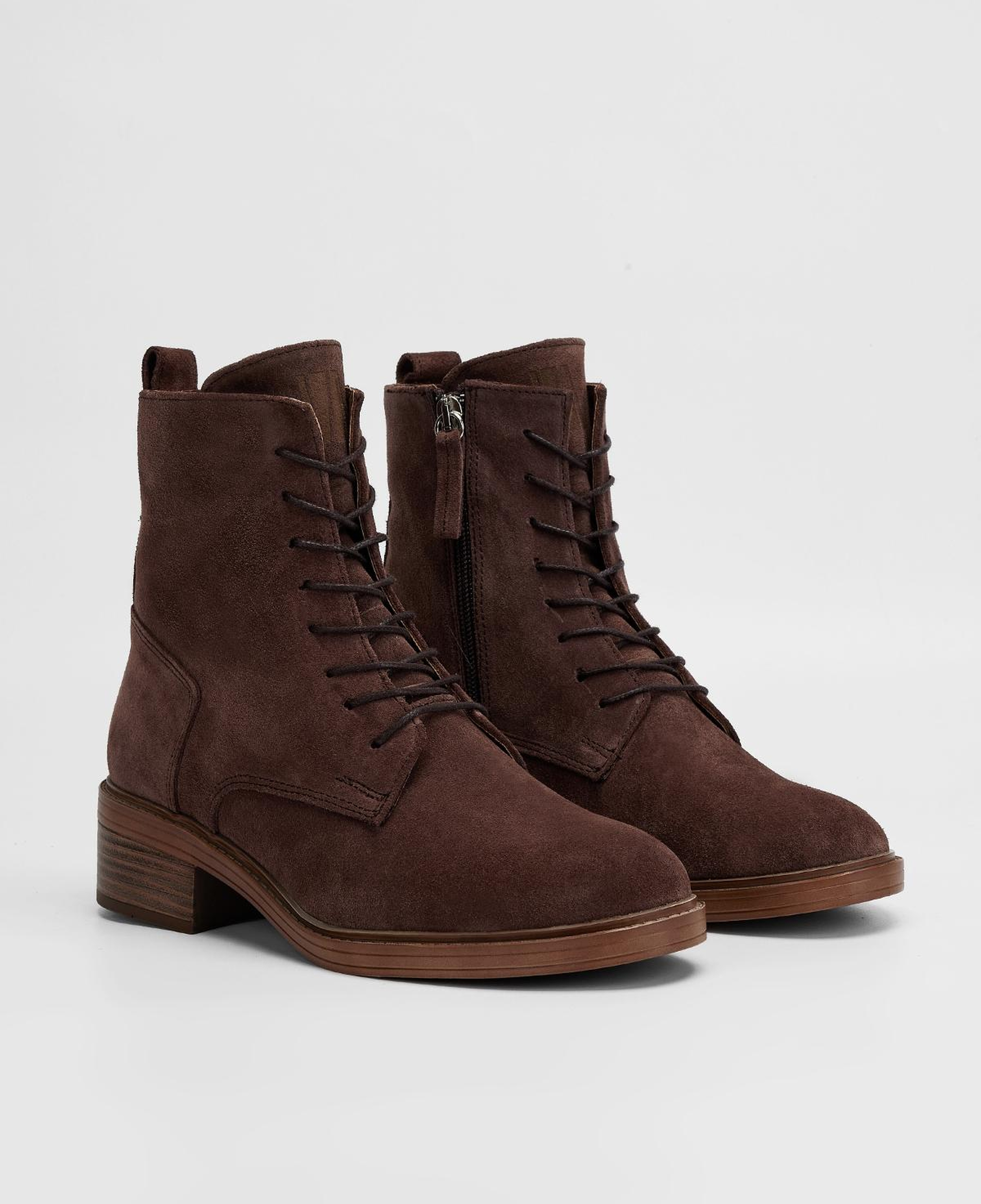 Valmenti Kadın Hakiki Deri Kahverengi Süet Topuklu Bot