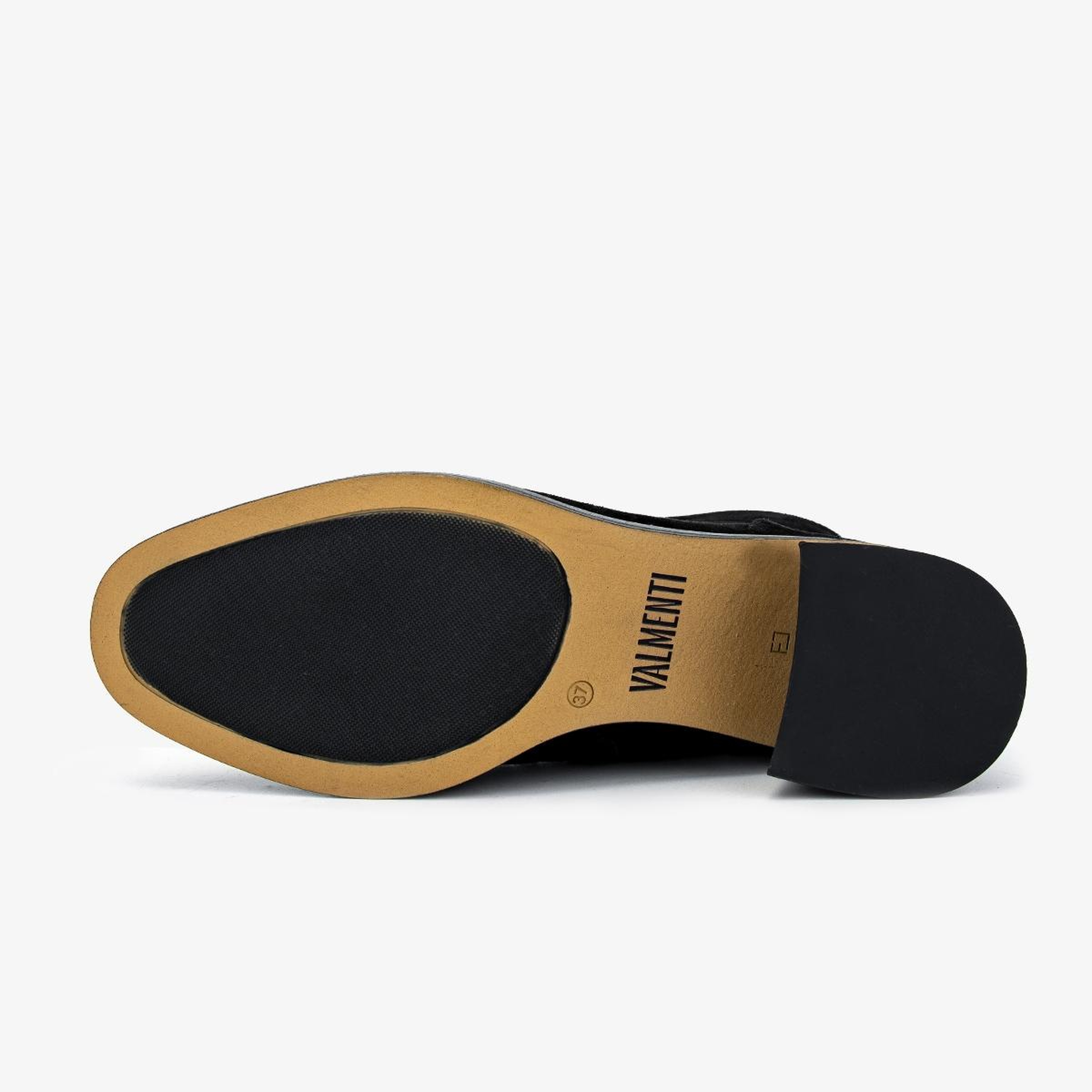 Valmenti Kadın Hakiki Deri Siyah Süet Topuklu Bot