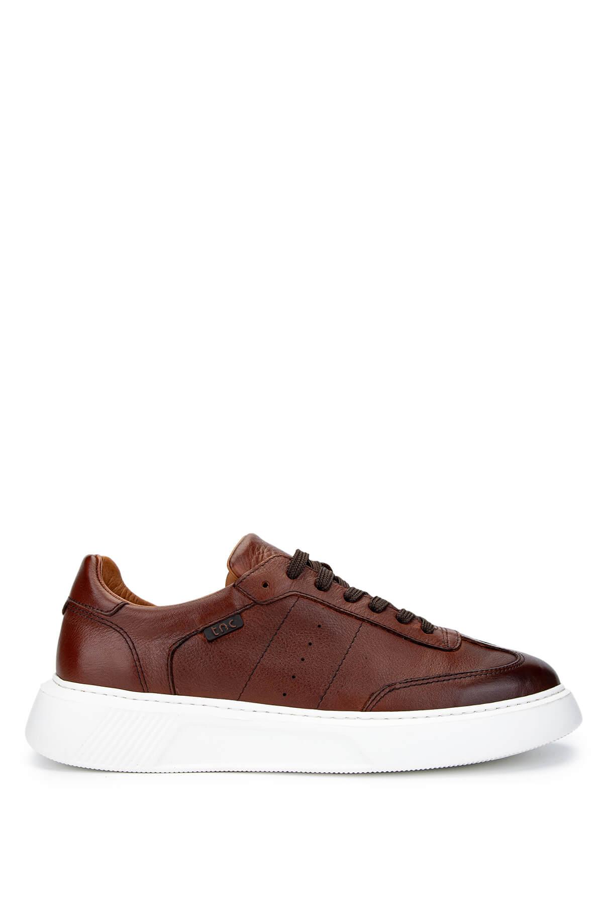 Tamer Tanca Erkek Hakiki Deri Kahverengi Sneakers & Spor Ayakkabı