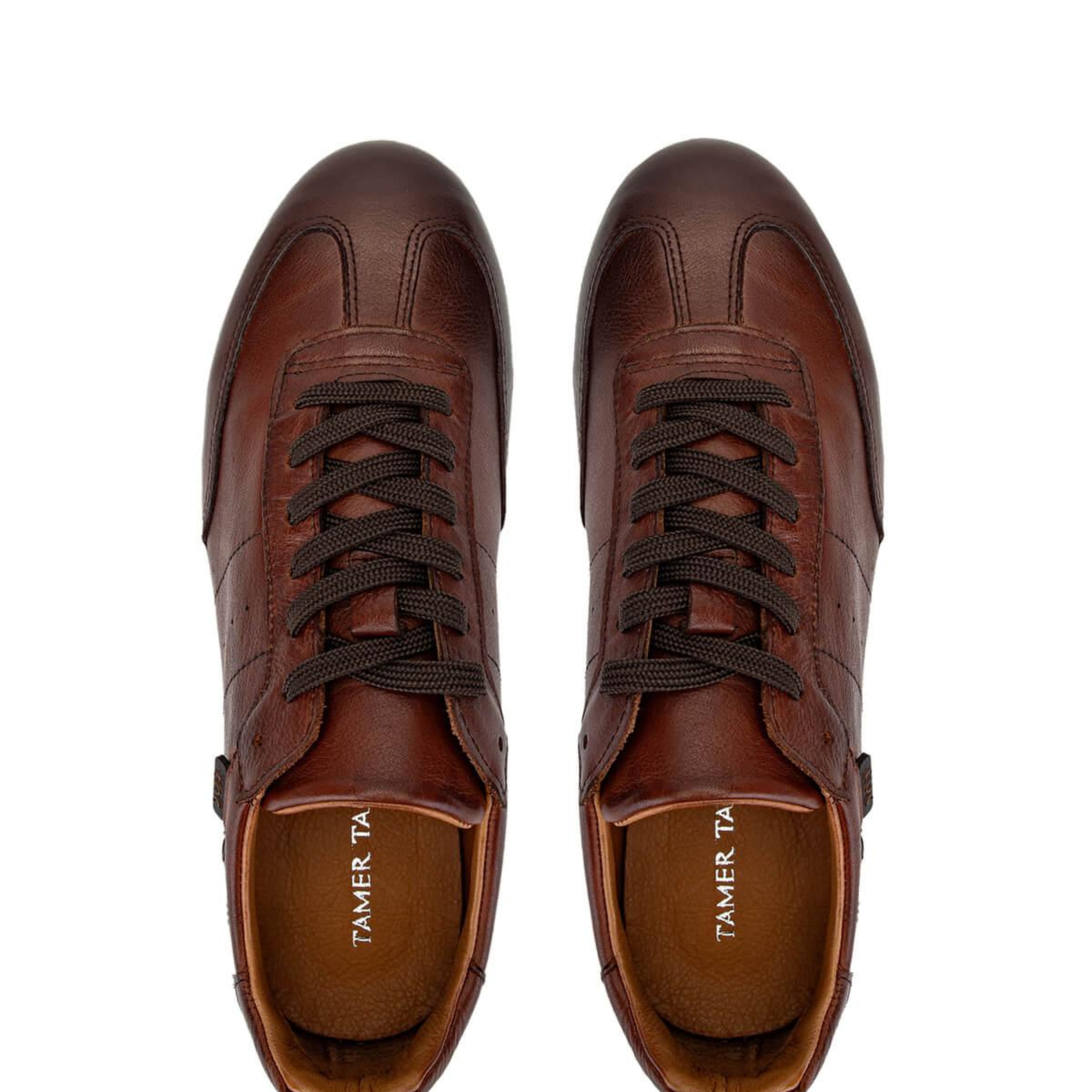 Tamer Tanca Erkek Hakiki Deri Kahverengi Sneakers & Spor Ayakkabı