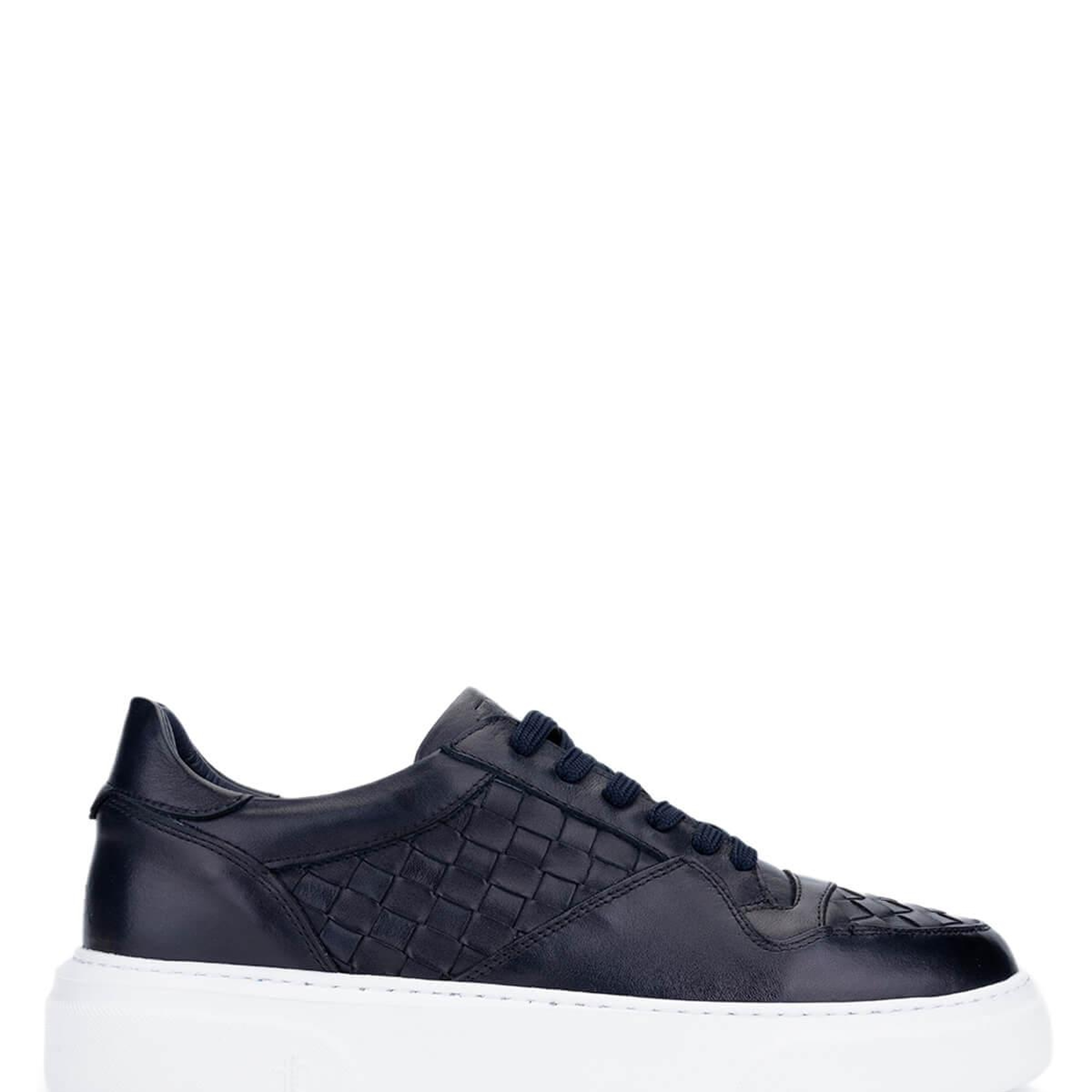 Tamer Tanca Erkek Hakiki Deri Lacivert Sneakers & Spor Ayakkabı