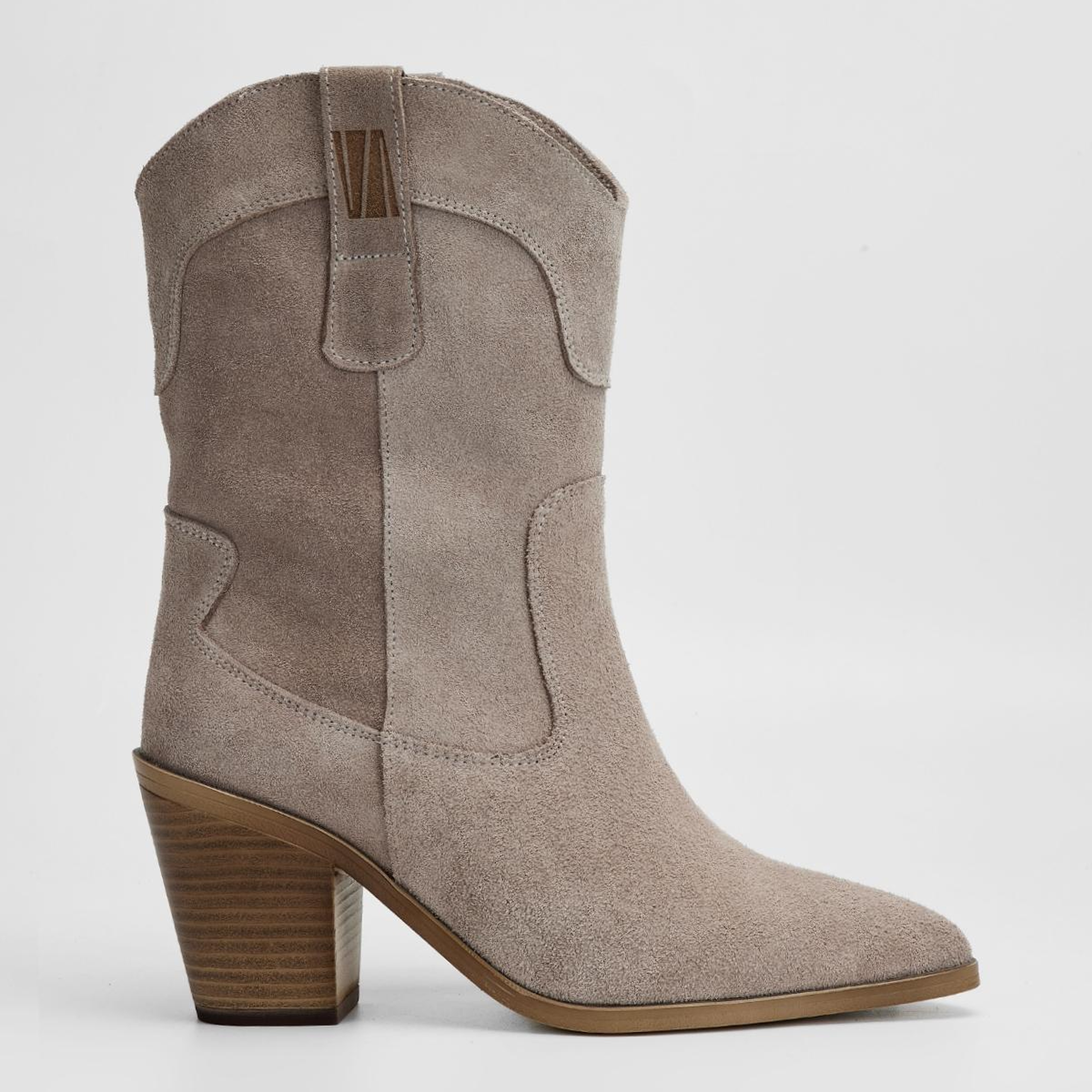 Valmenti Kadın Hakiki Deri Şampanya Topuklu Bot