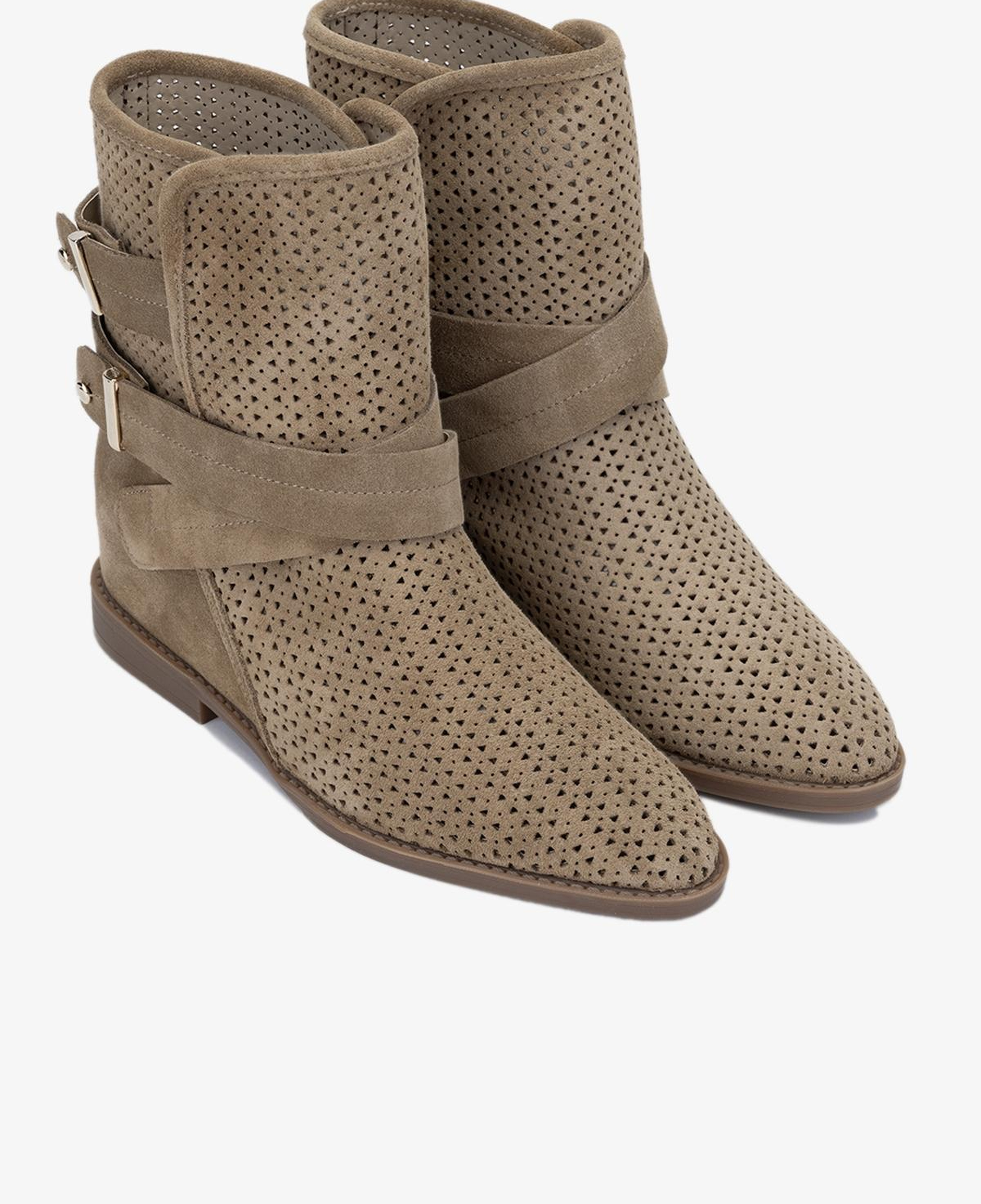 Valmenti Kadın Hakiki Deri Yeşil Düz Bot