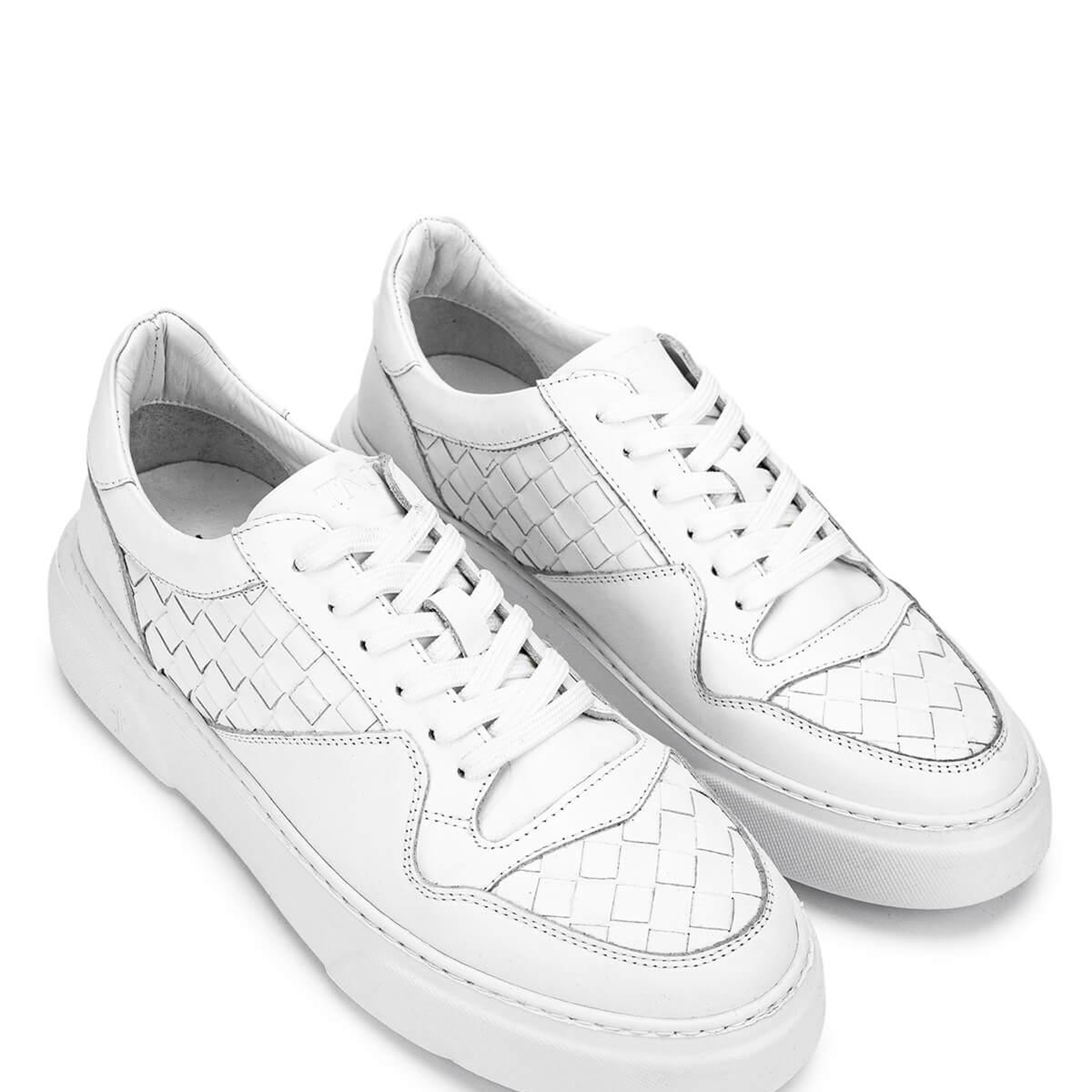 Tamer Tanca Erkek Hakiki Deri Beyaz Sneakers & Spor Ayakkabı
