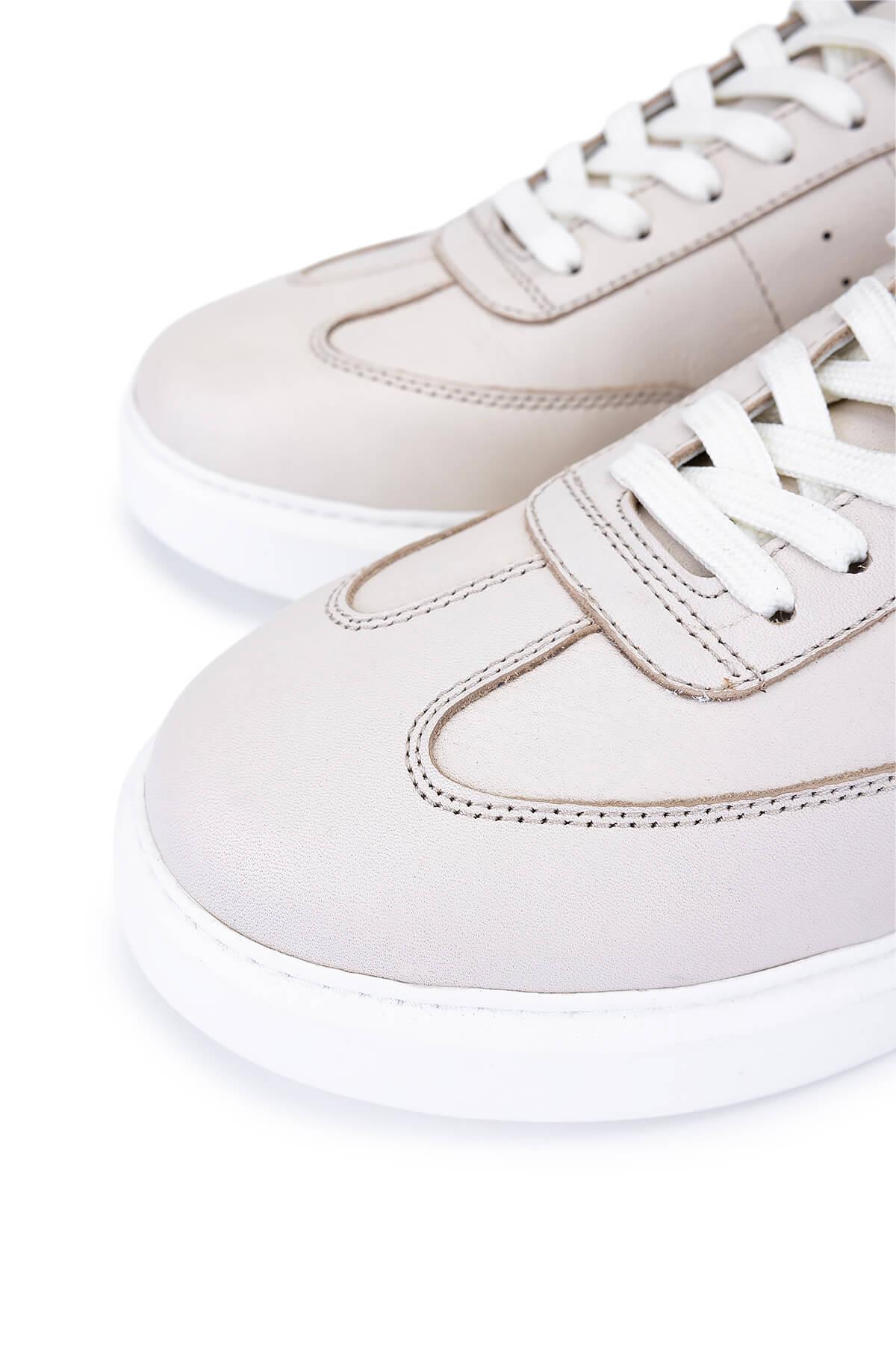 Tamer Tanca Erkek Hakiki Deri Bej Sneakers & Spor Ayakkabı