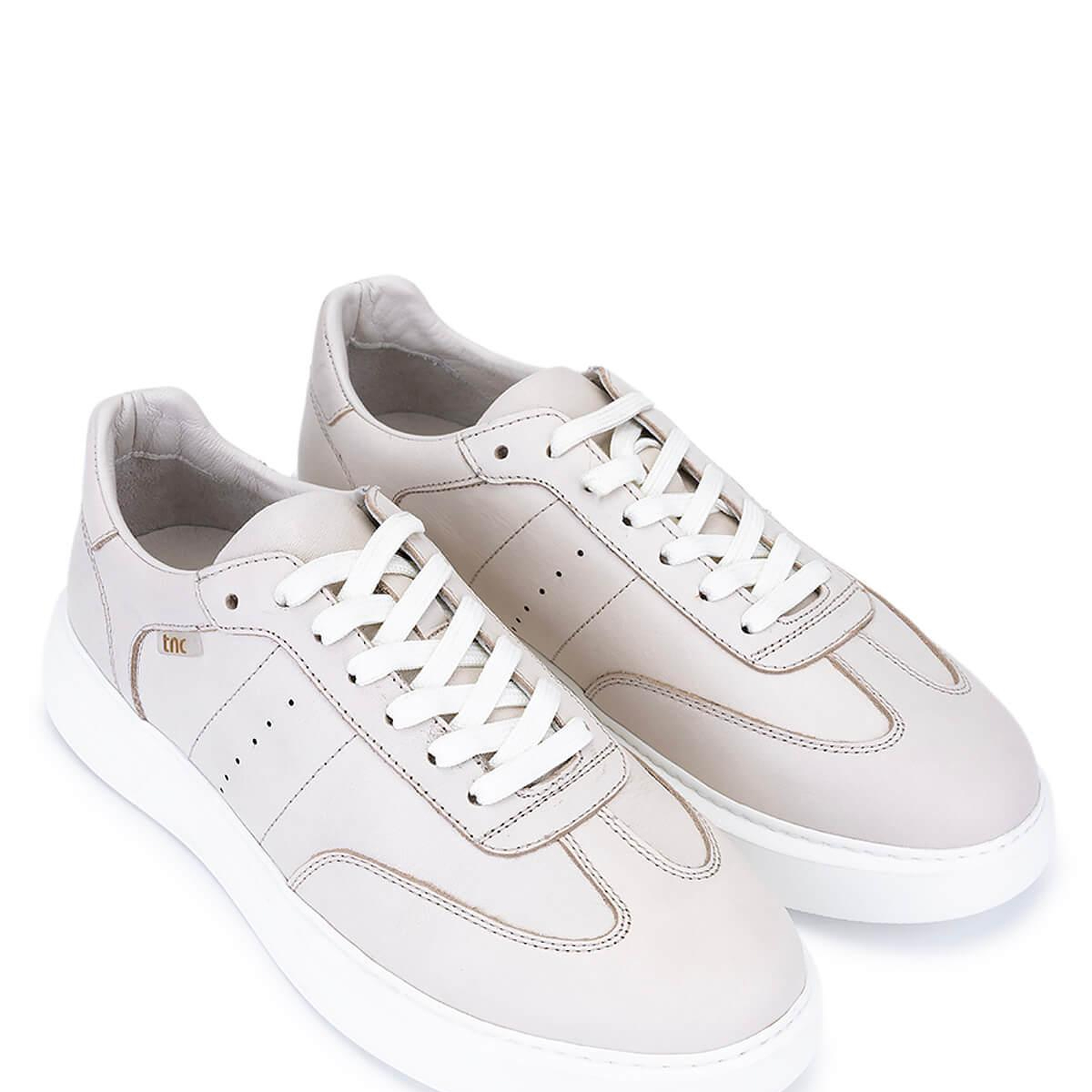 Tamer Tanca Erkek Hakiki Deri Bej Sneakers & Spor Ayakkabı