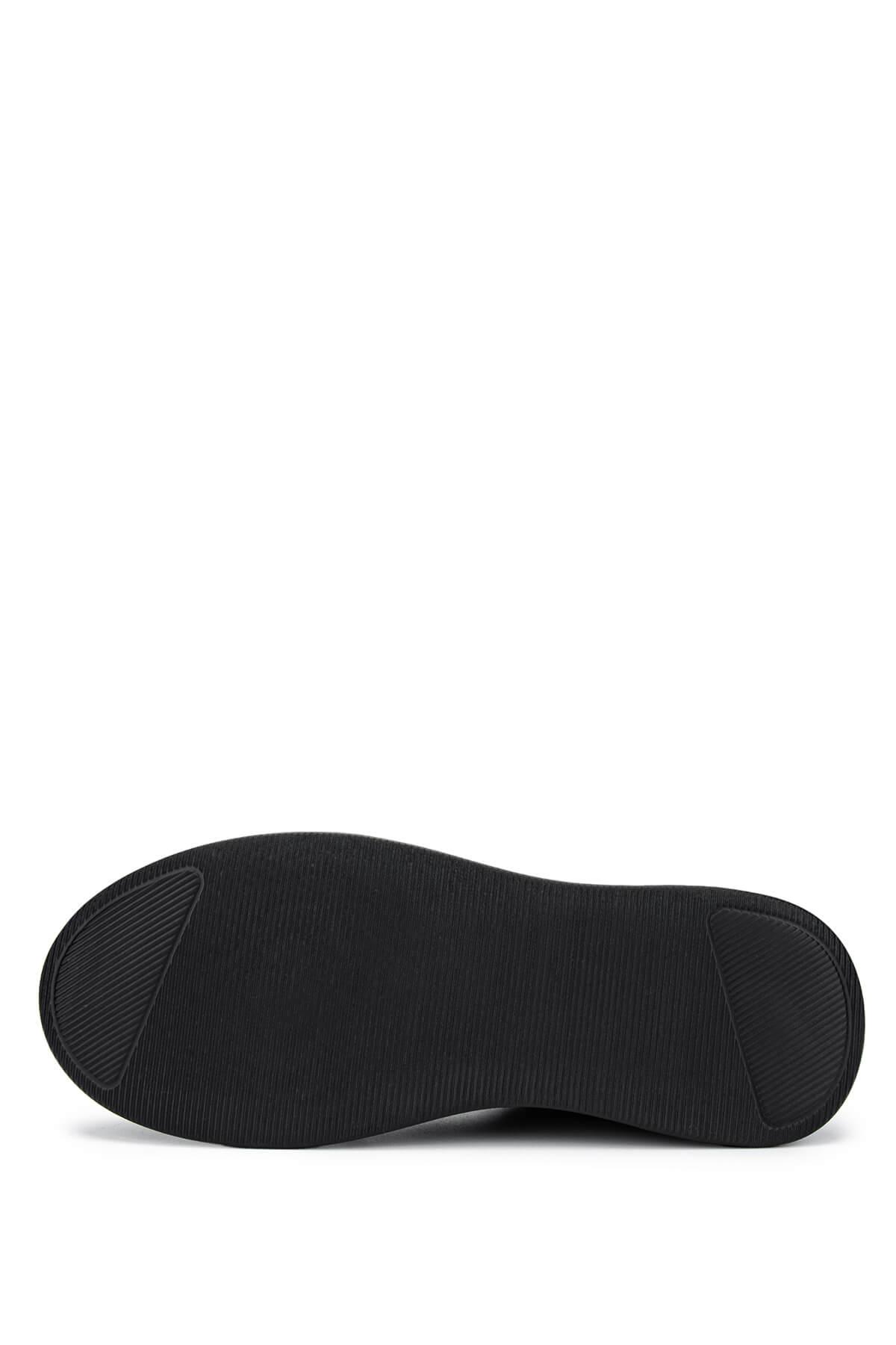 Tamer Tanca Erkek Hakiki Deri Siyah Sneakers & Spor Ayakkabı