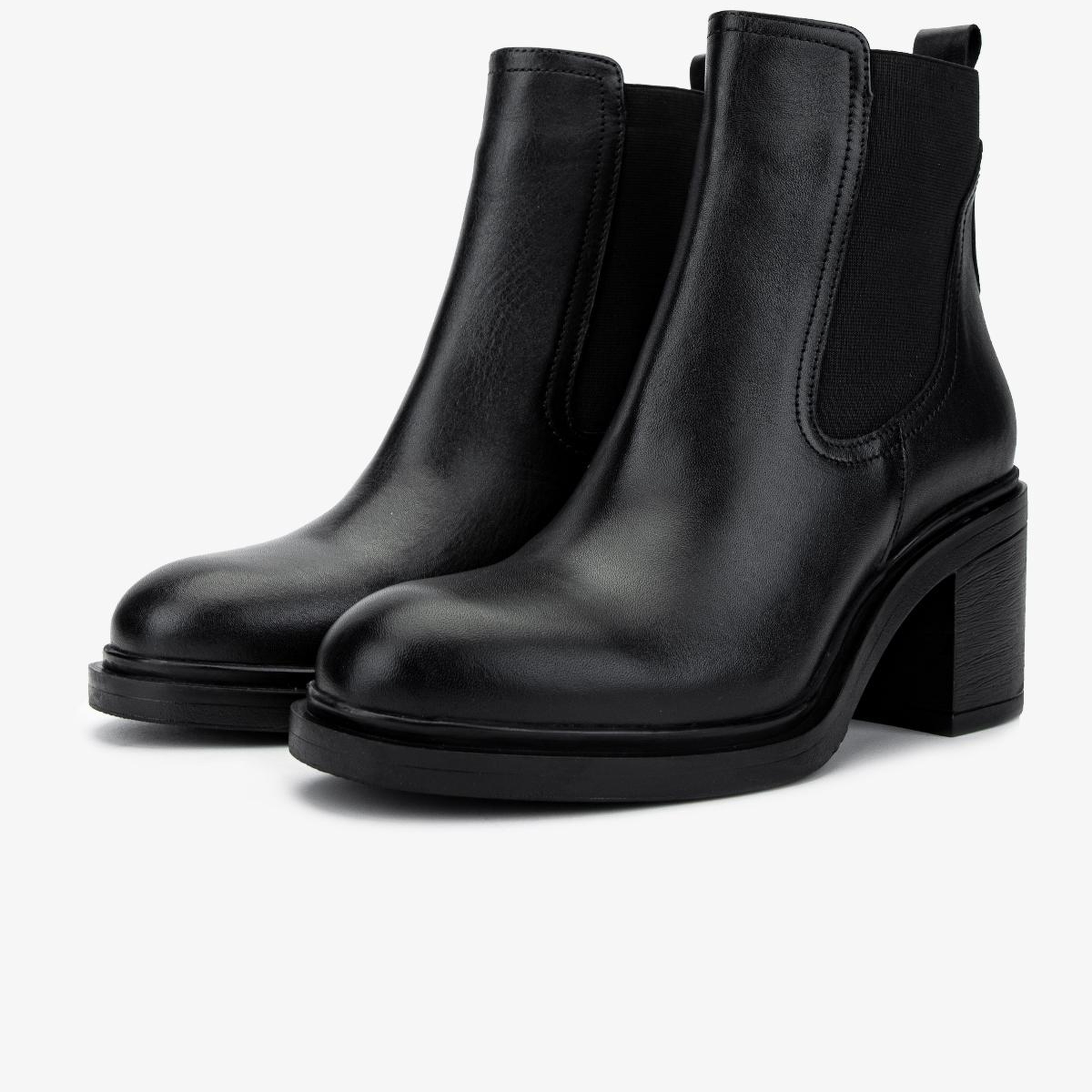 Valmenti Kadın Hakiki Deri Siyah Topuklu Bot