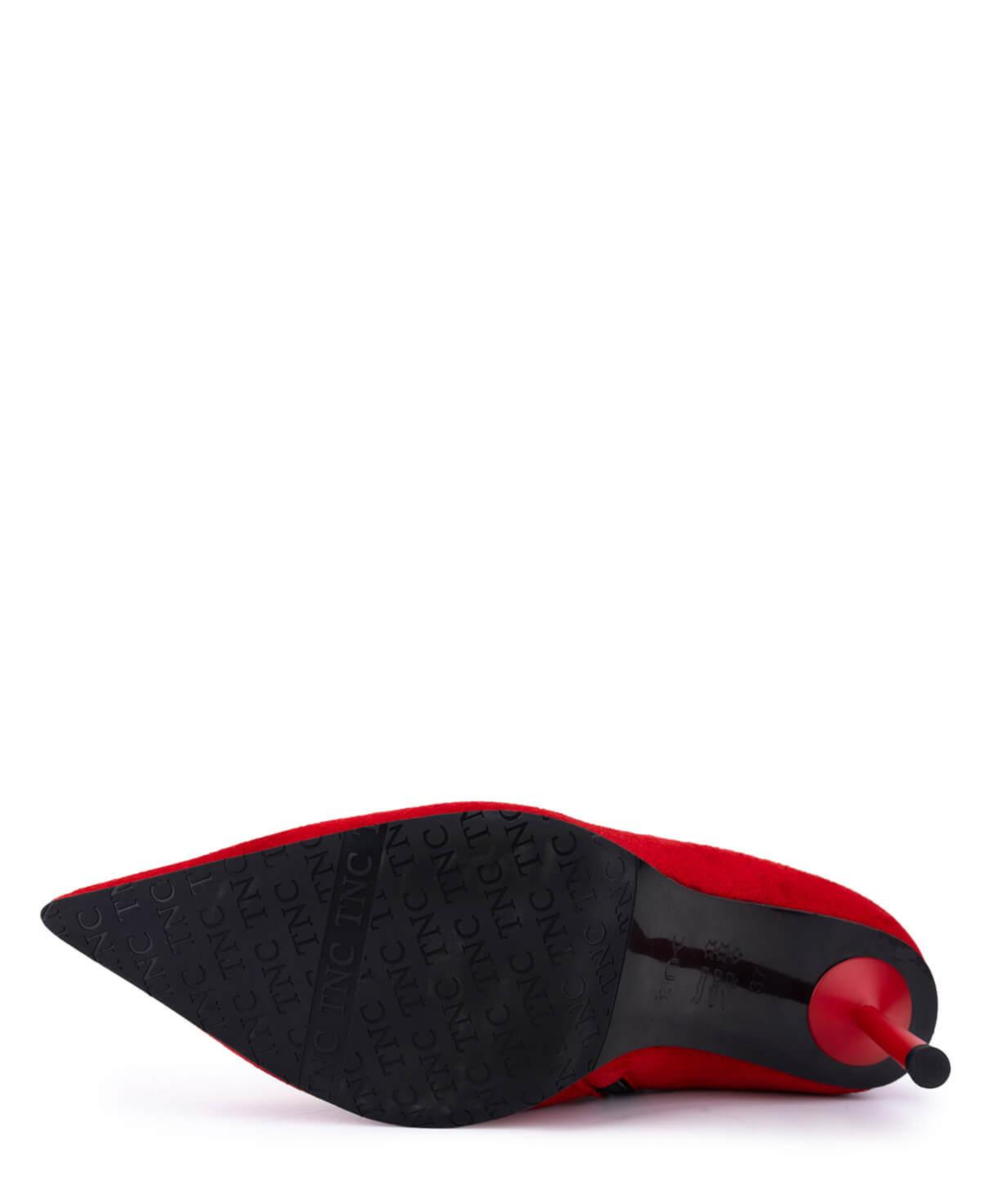 Tamer Tanca Kadın Hakiki Deri Kırmızı Süet Topuklu Bot