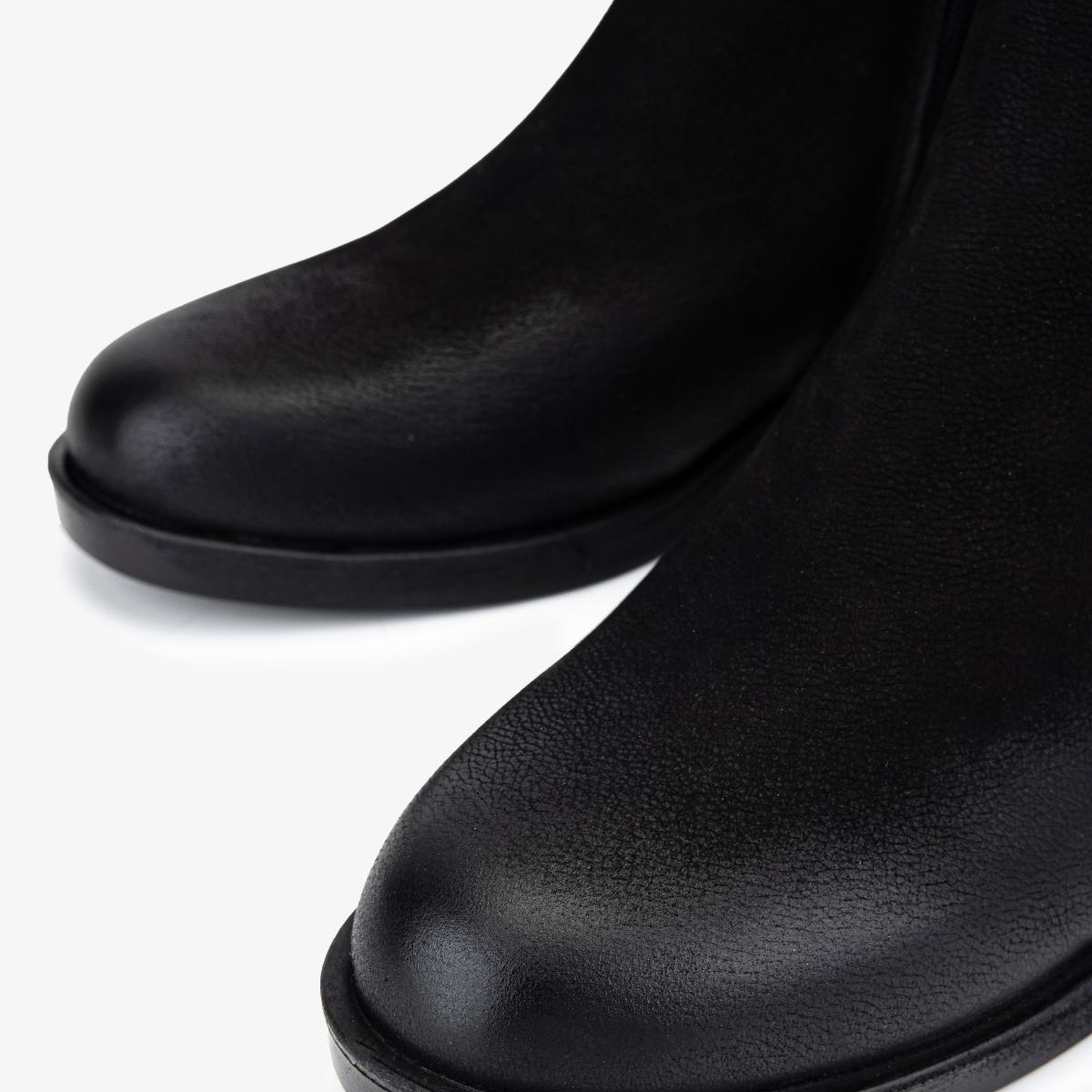 Valmenti Kadın Hakiki Deri Siyah Nubuk Düz Bot