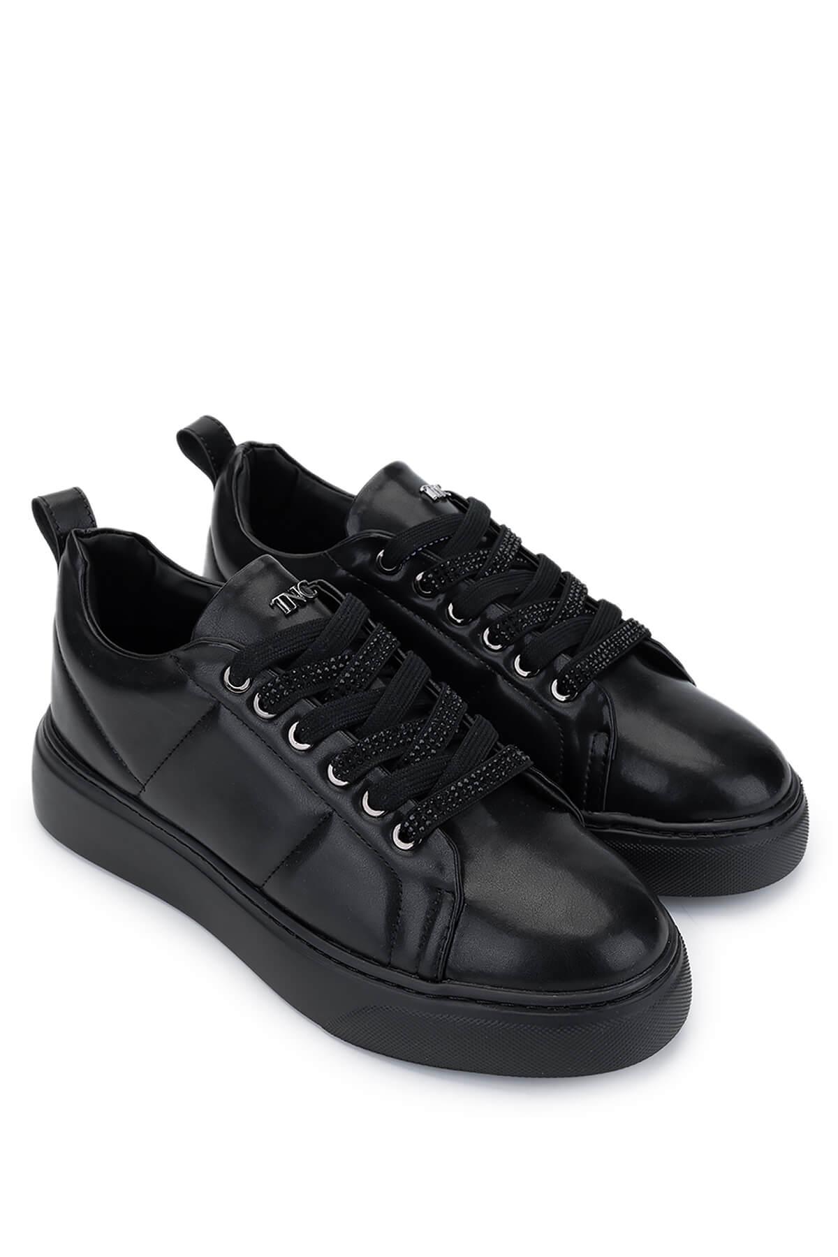 Tamer Tanca Kadın Vegan Siyah Sneakers & Spor Ayakkabı