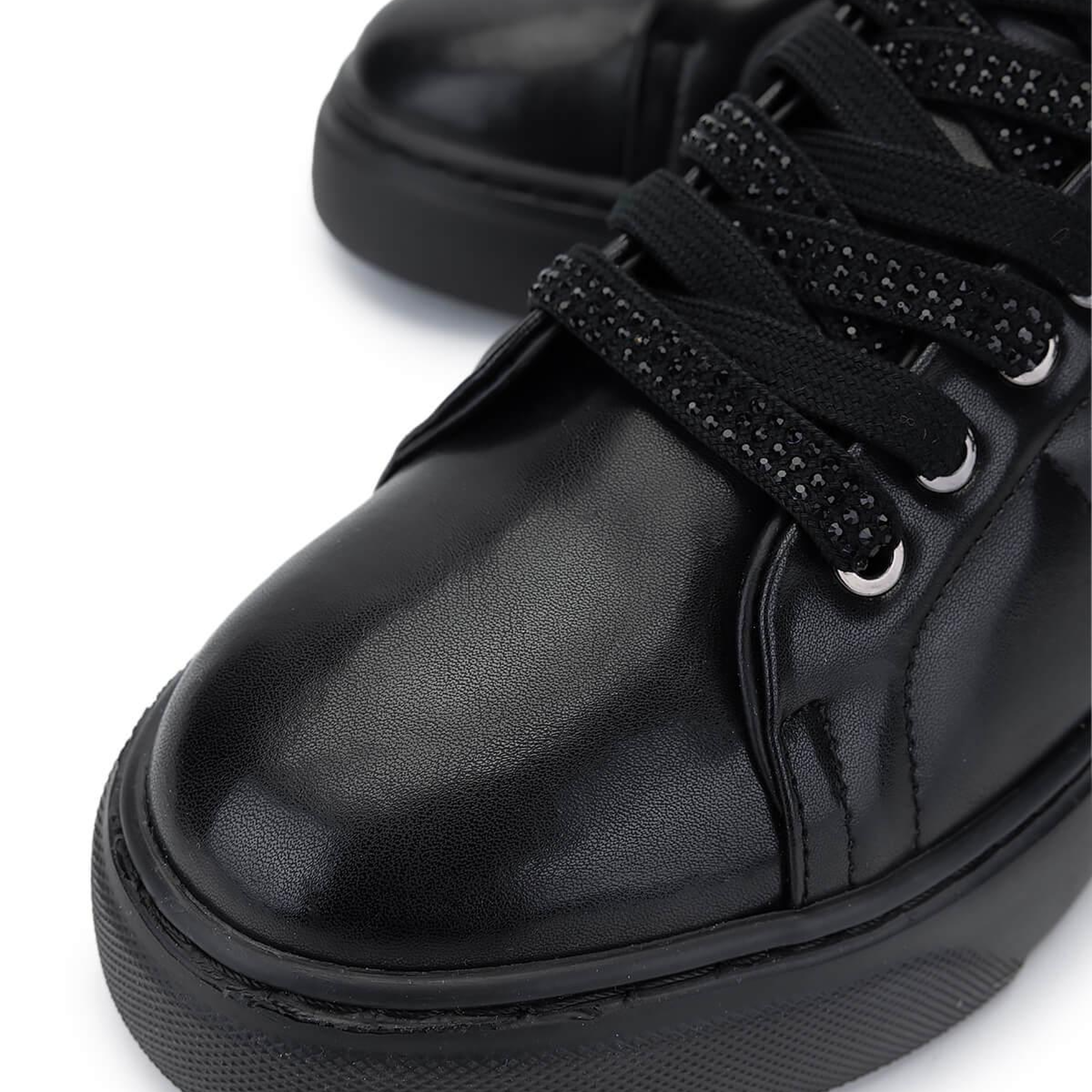 Tamer Tanca Kadın Vegan Siyah Sneakers & Spor Ayakkabı