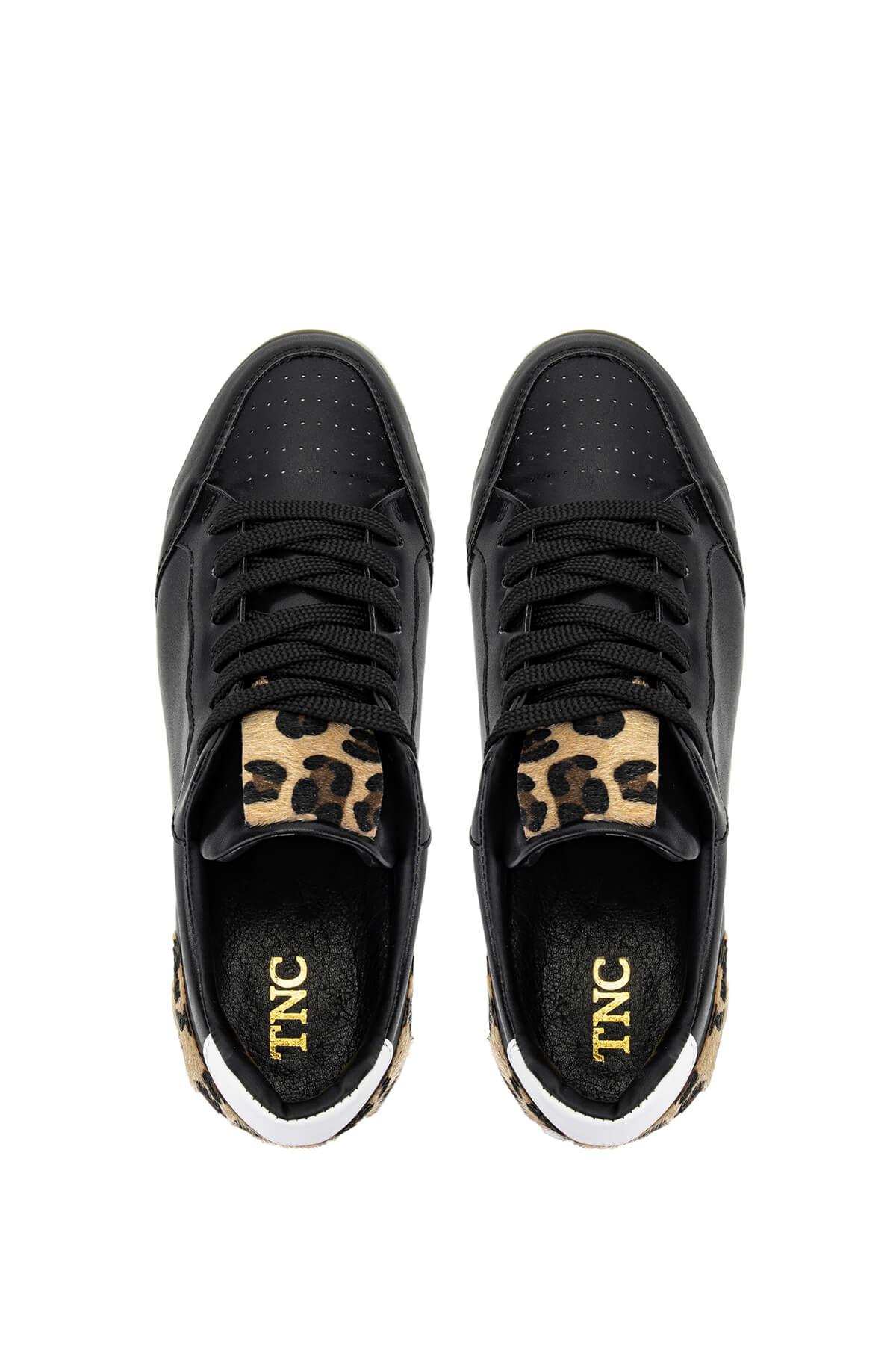 Tamer Tanca Kadın Vegan Siyah Sneakers & Spor Ayakkabı