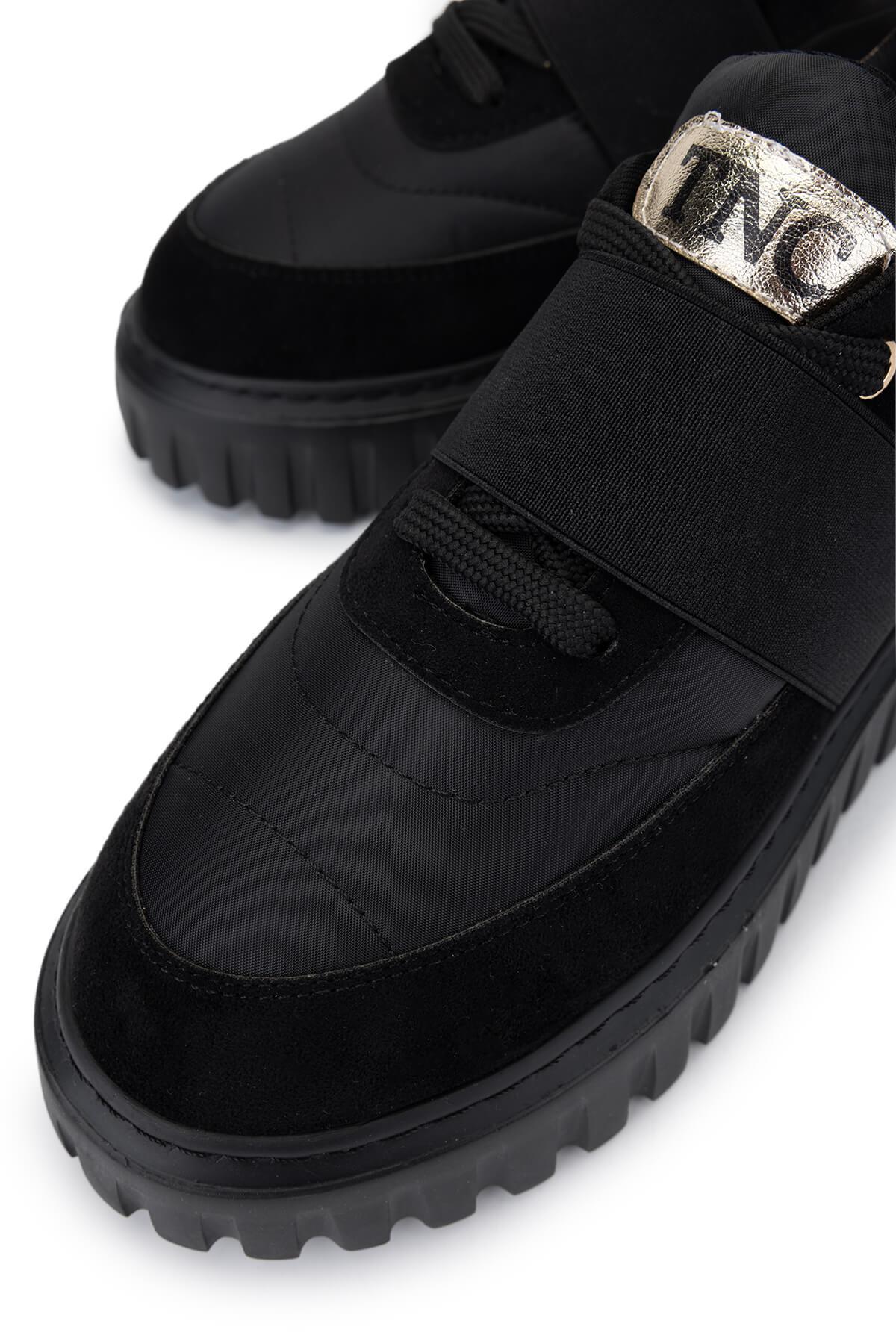 Tamer Tanca Kadın Vegan Siyah Sneakers & Spor Ayakkabı