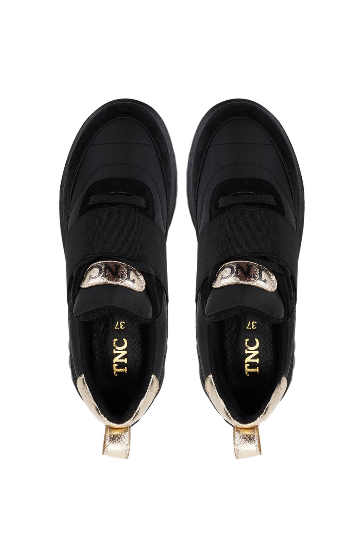 Tamer Tanca Kadın Vegan Siyah Sneakers & Spor Ayakkabı