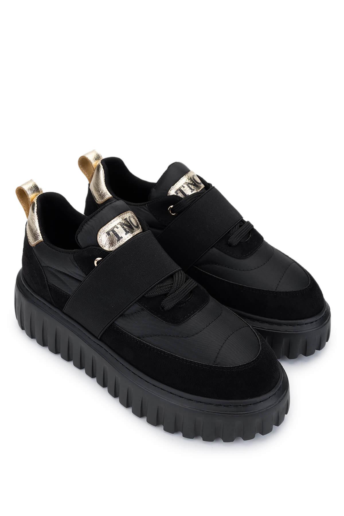 Tamer Tanca Kadın Vegan Siyah Sneakers & Spor Ayakkabı