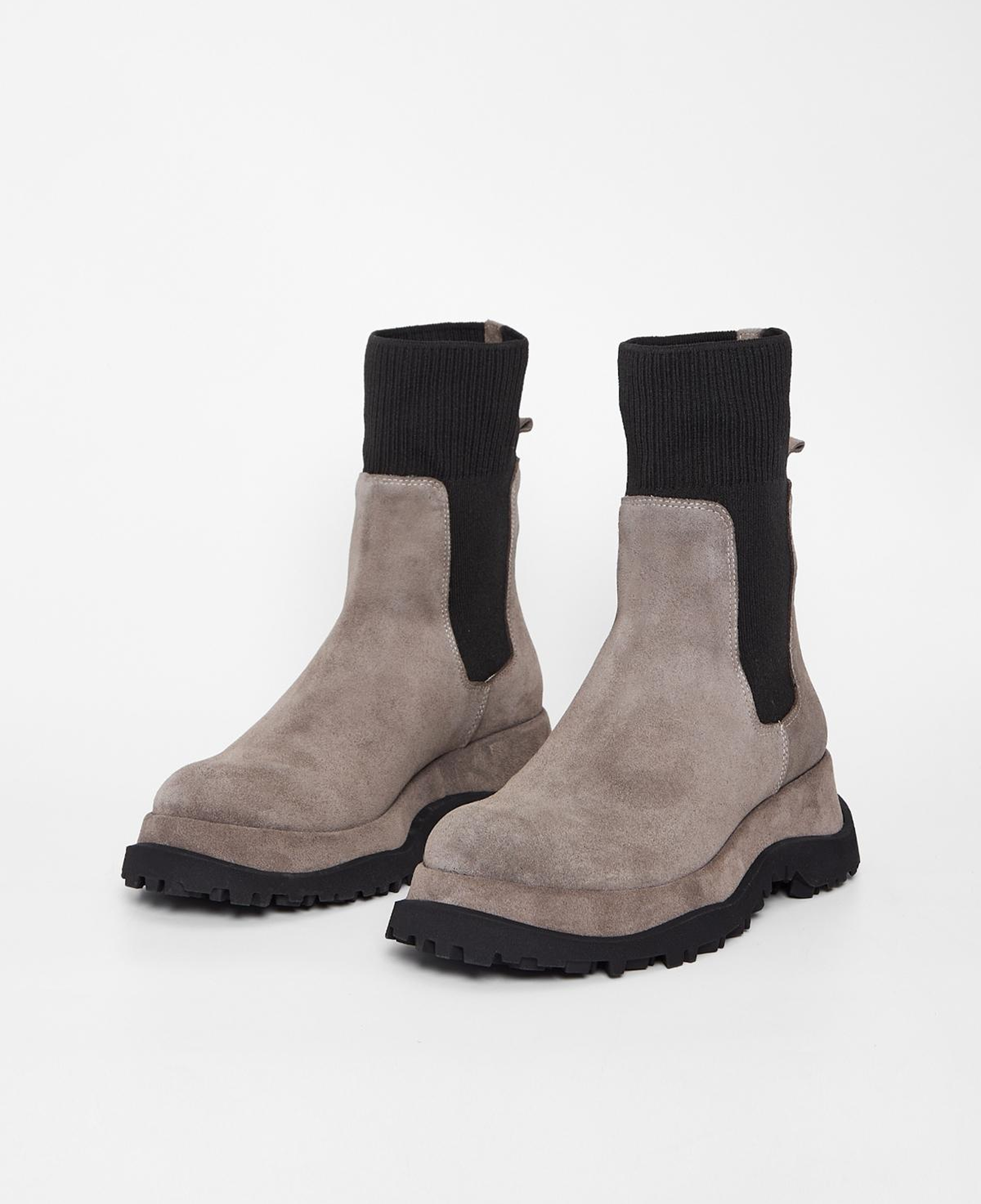 Valmenti Kadın Hakiki Deri Vizon Süet Düz Bot