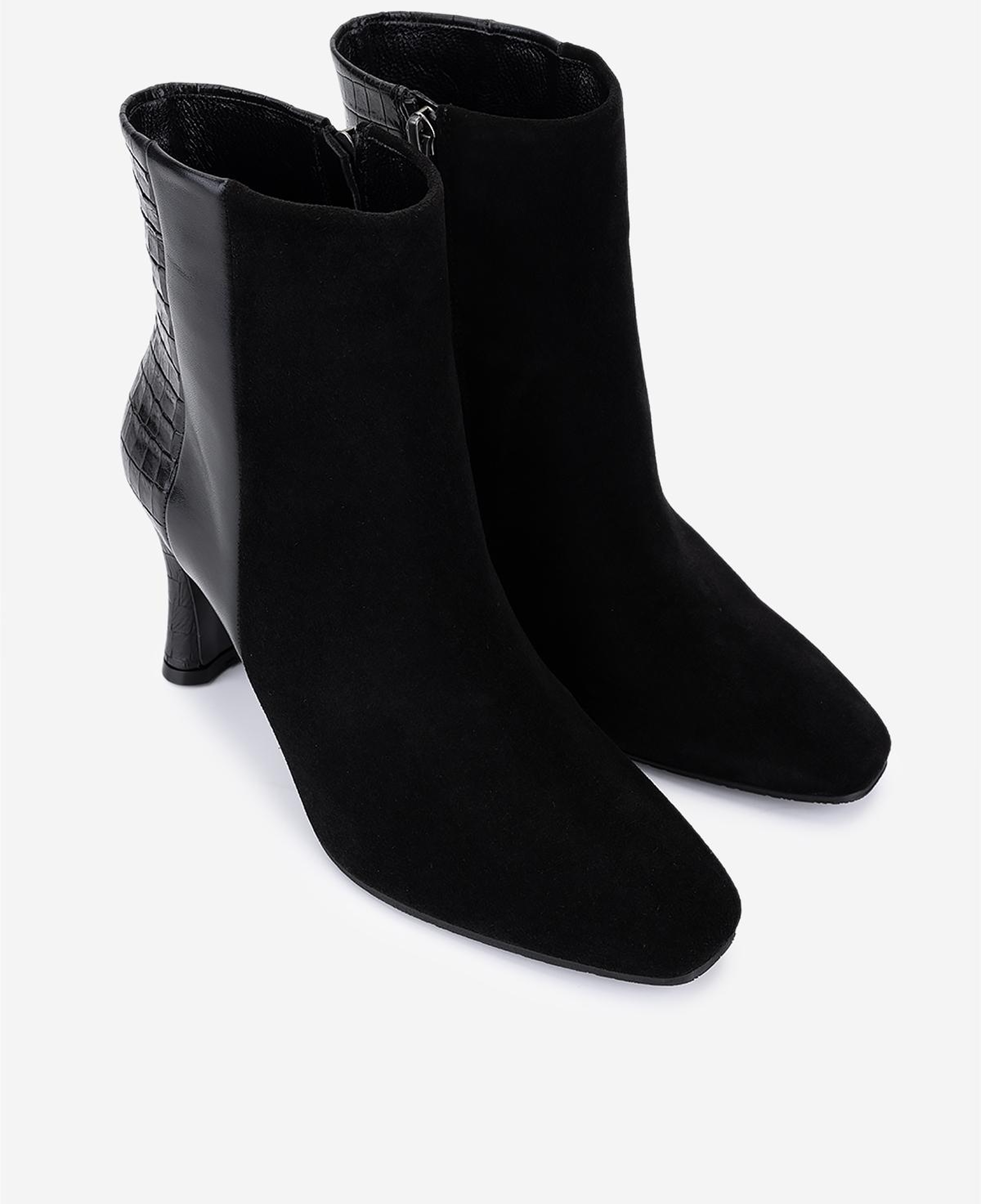 Valmenti Kadın Hakiki Deri Siyah Topuklu Bot