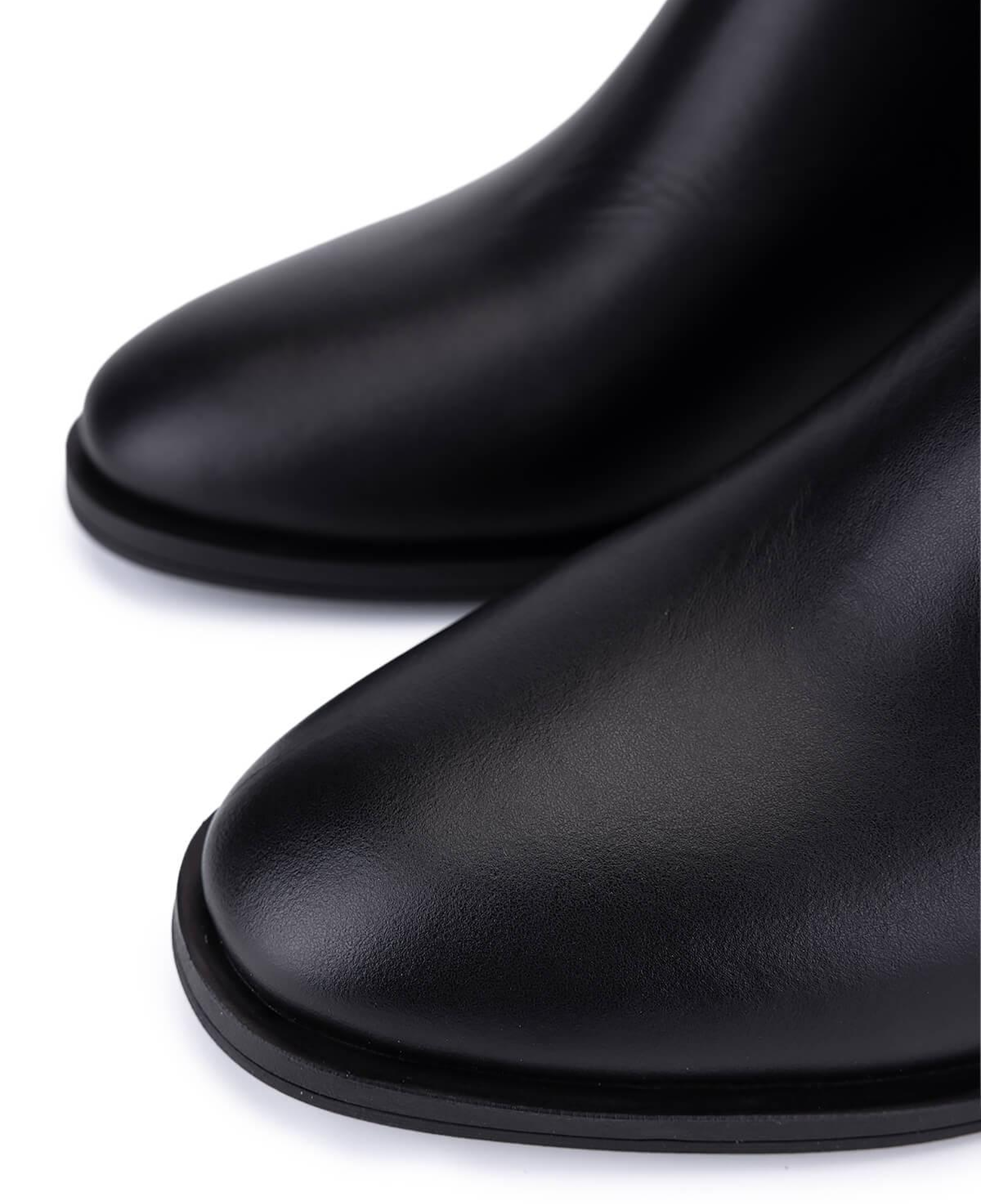 Tamer Tanca Kadın Hakiki Deri Siyah Topuklu Çizme