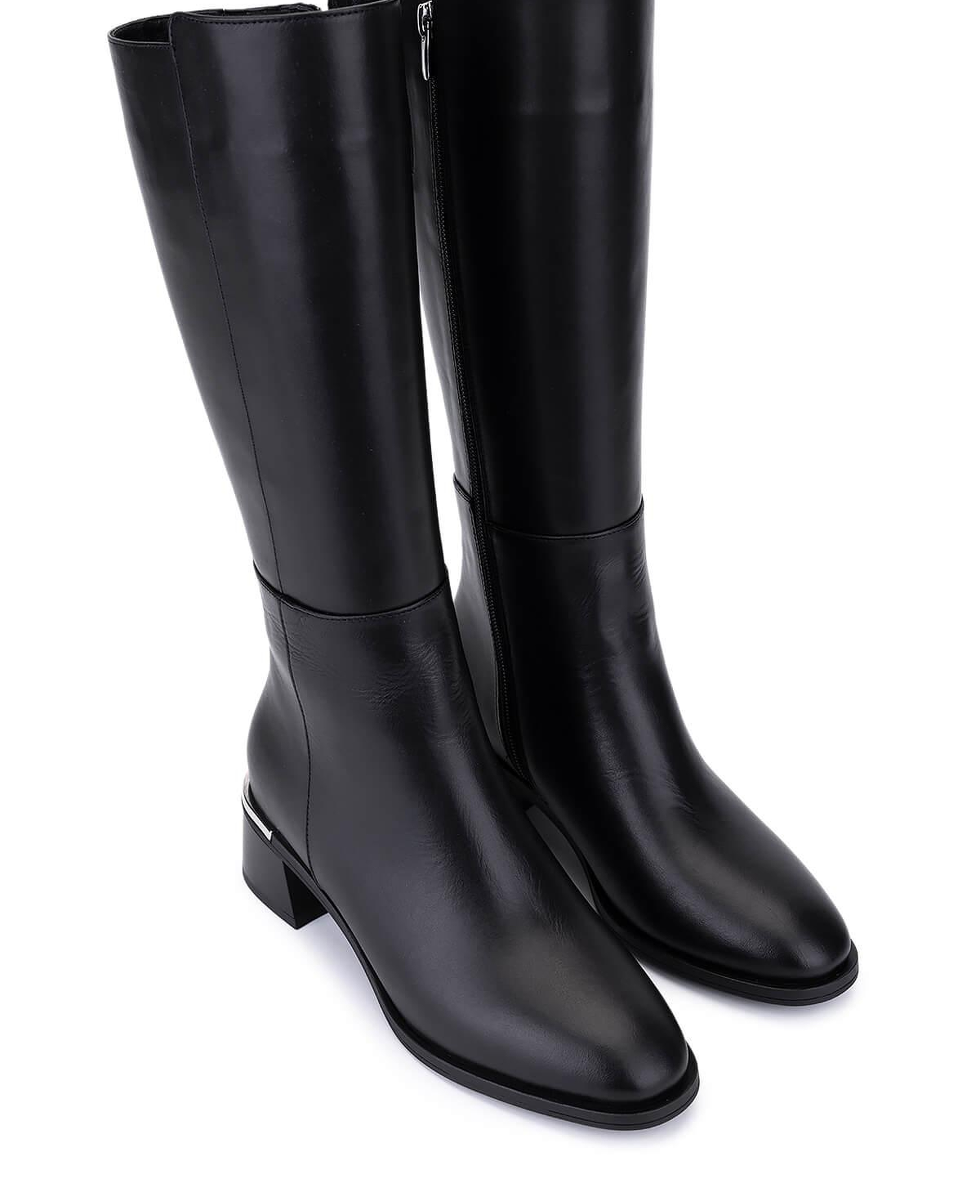 Tamer Tanca Kadın Hakiki Deri Siyah Topuklu Çizme