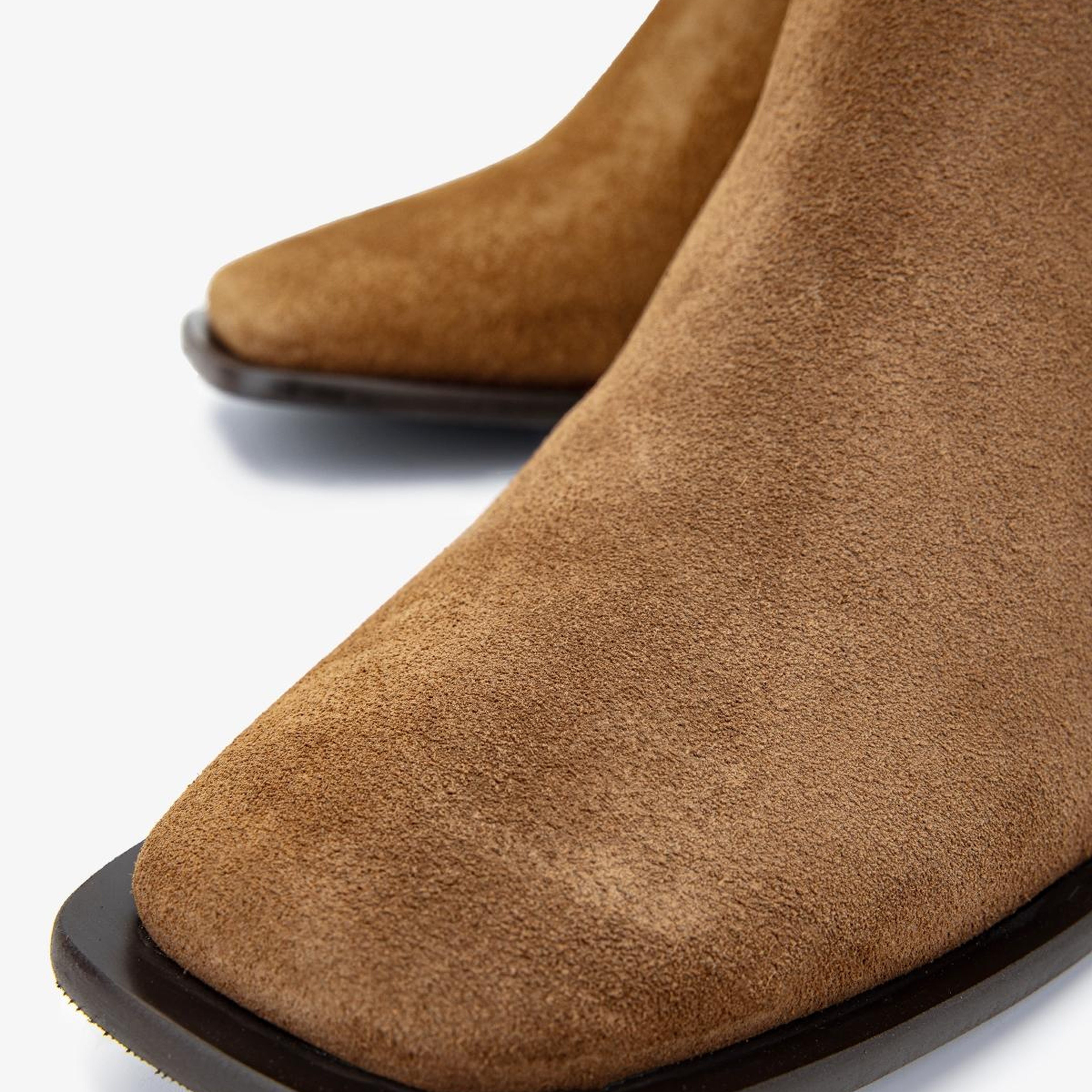 Valmenti Kadın Hakiki Deri Tütün Süet Topuklu Bot