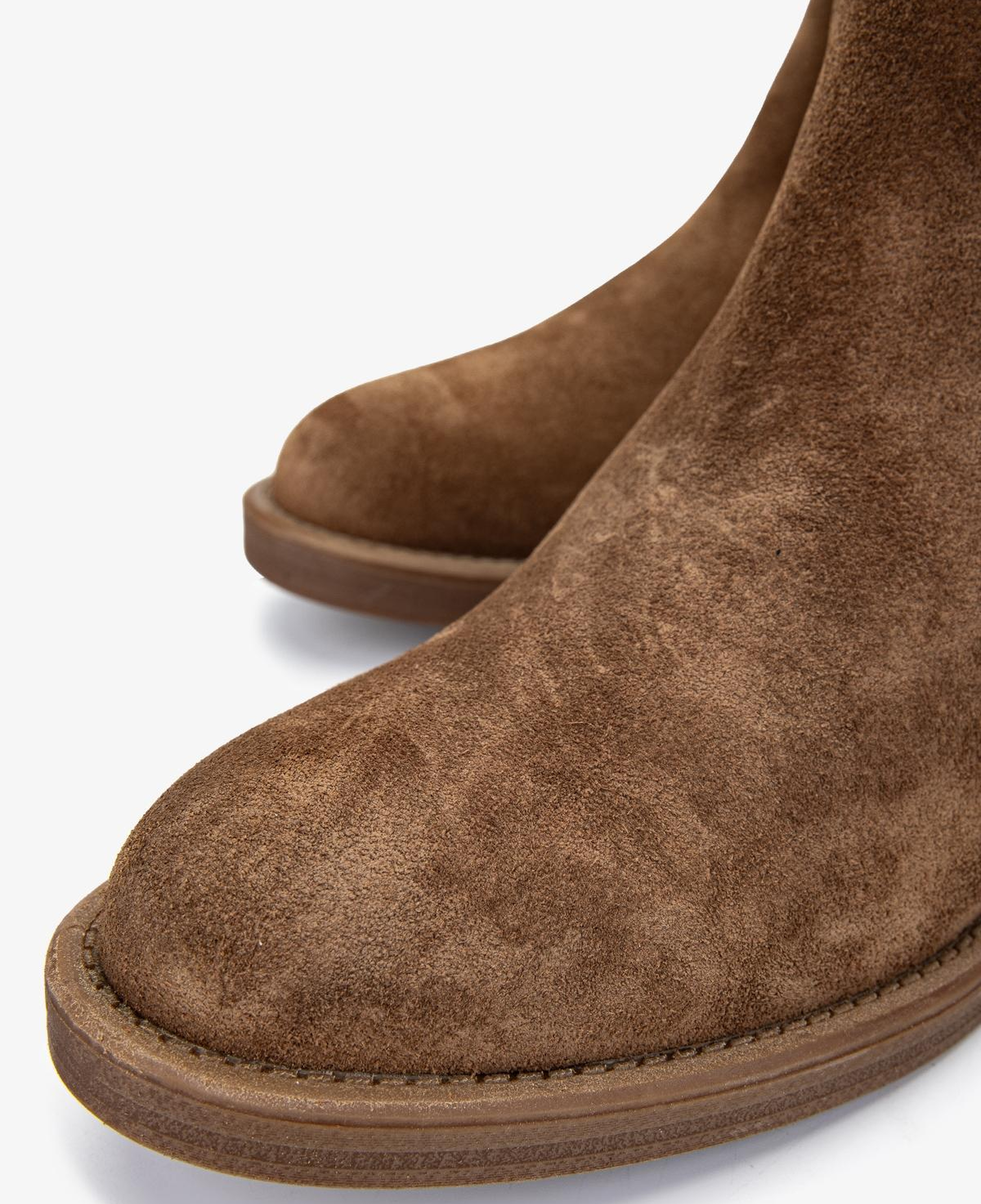 Valmenti Kadın Hakiki Deri Tütün Süet Topuklu Bot