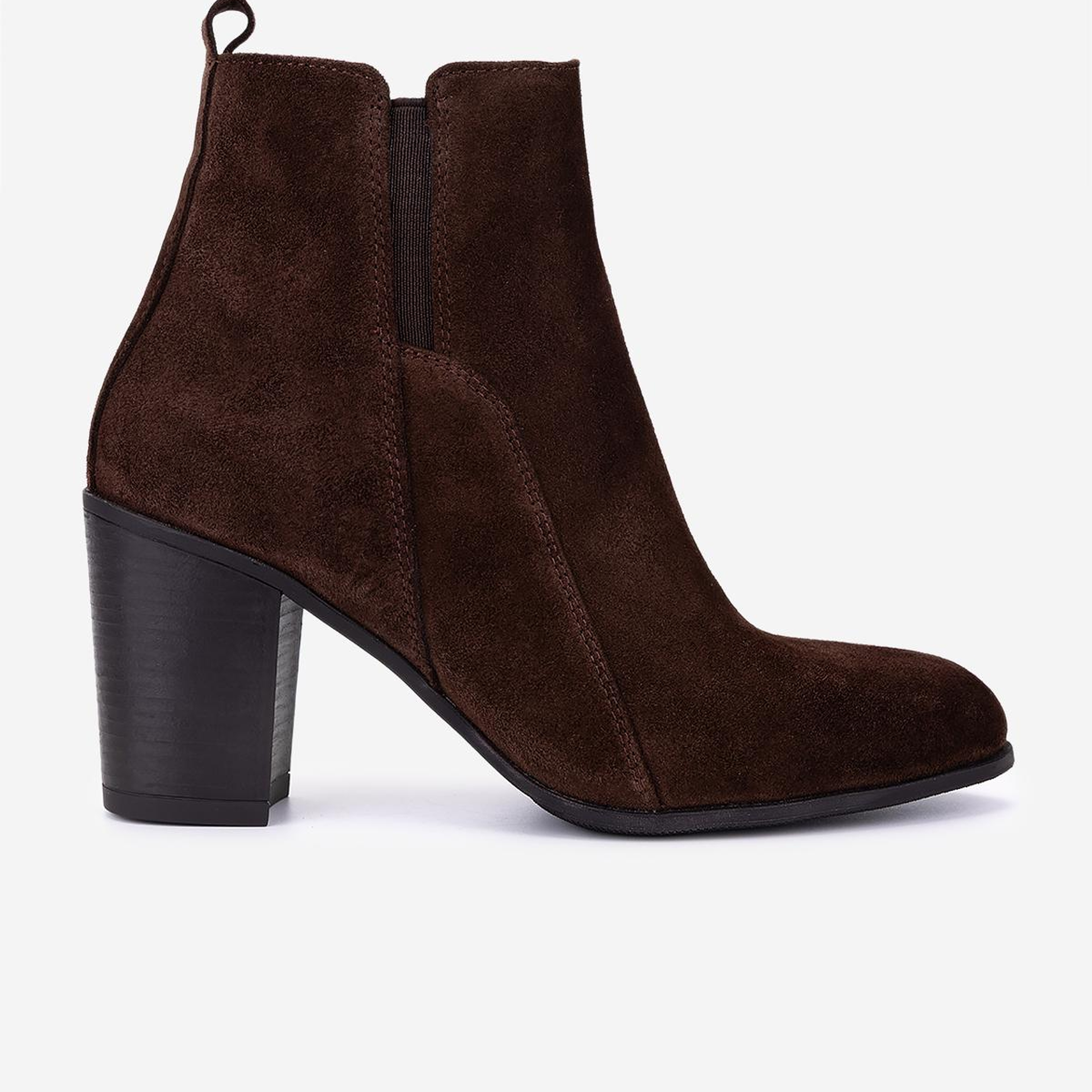 Valmenti Kadın Hakiki Deri Kahverengi Süet Topuklu Bot