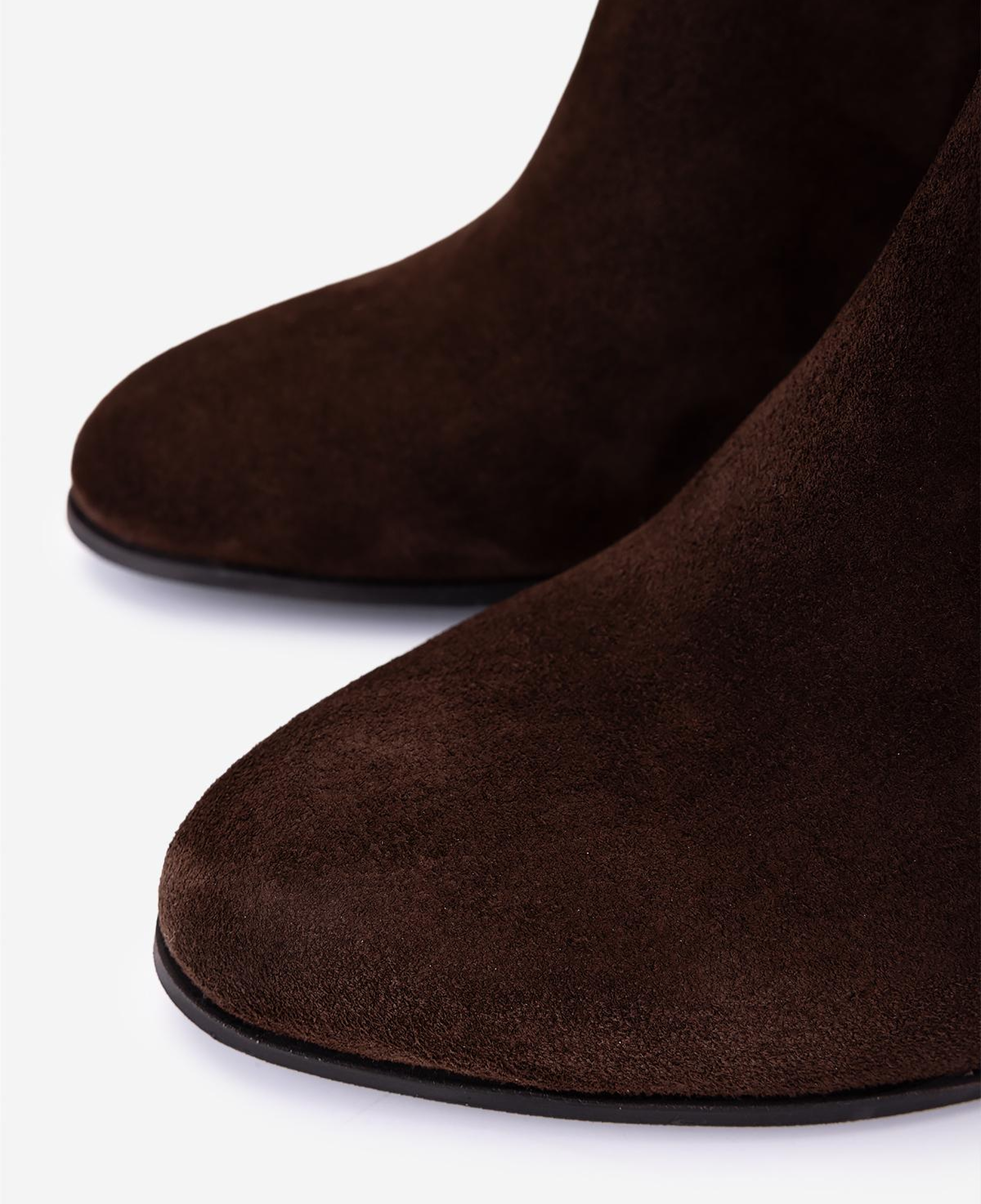 Valmenti Kadın Hakiki Deri Kahverengi Süet Topuklu Bot