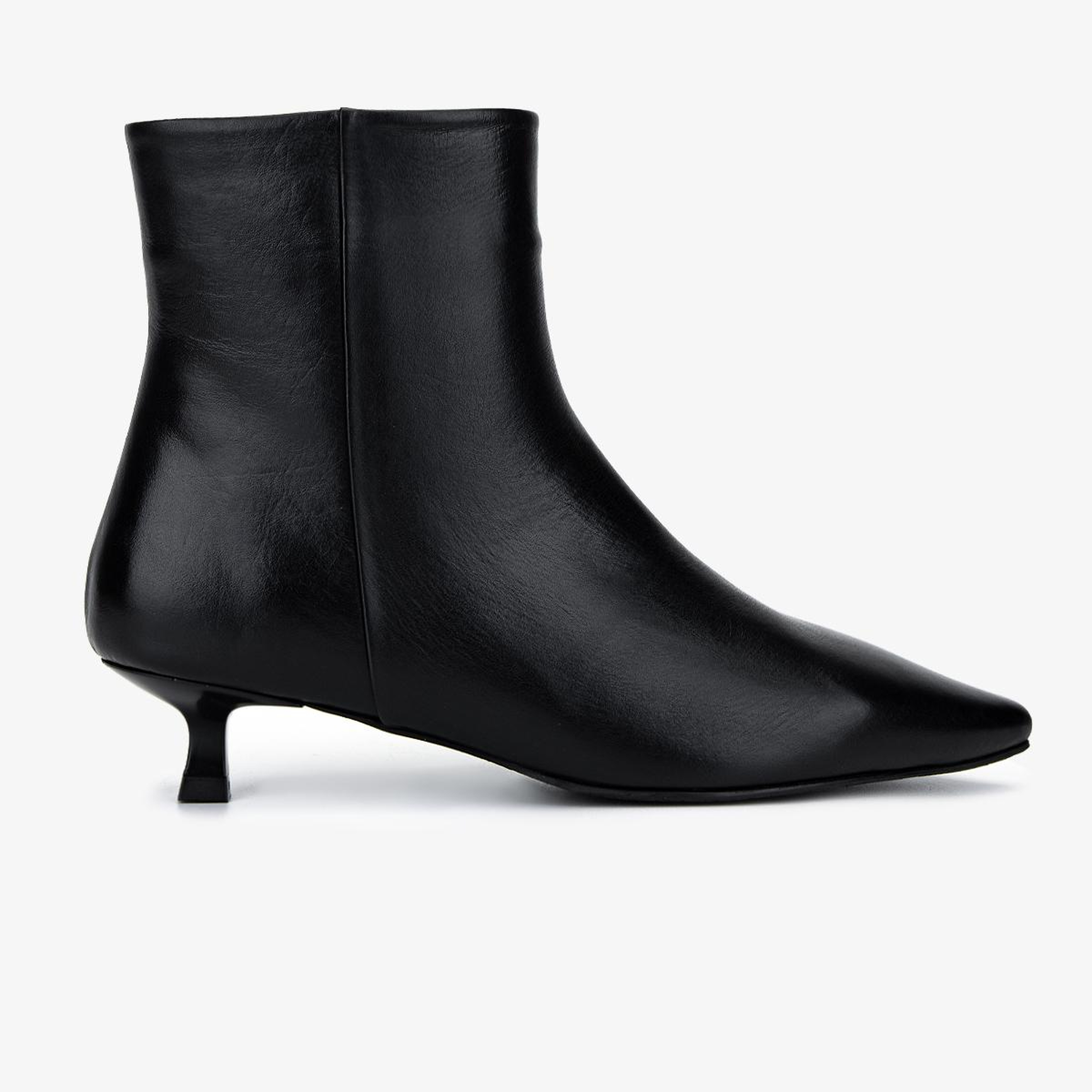 Valmenti Kadın Hakiki Deri Siyah Topuklu Bot