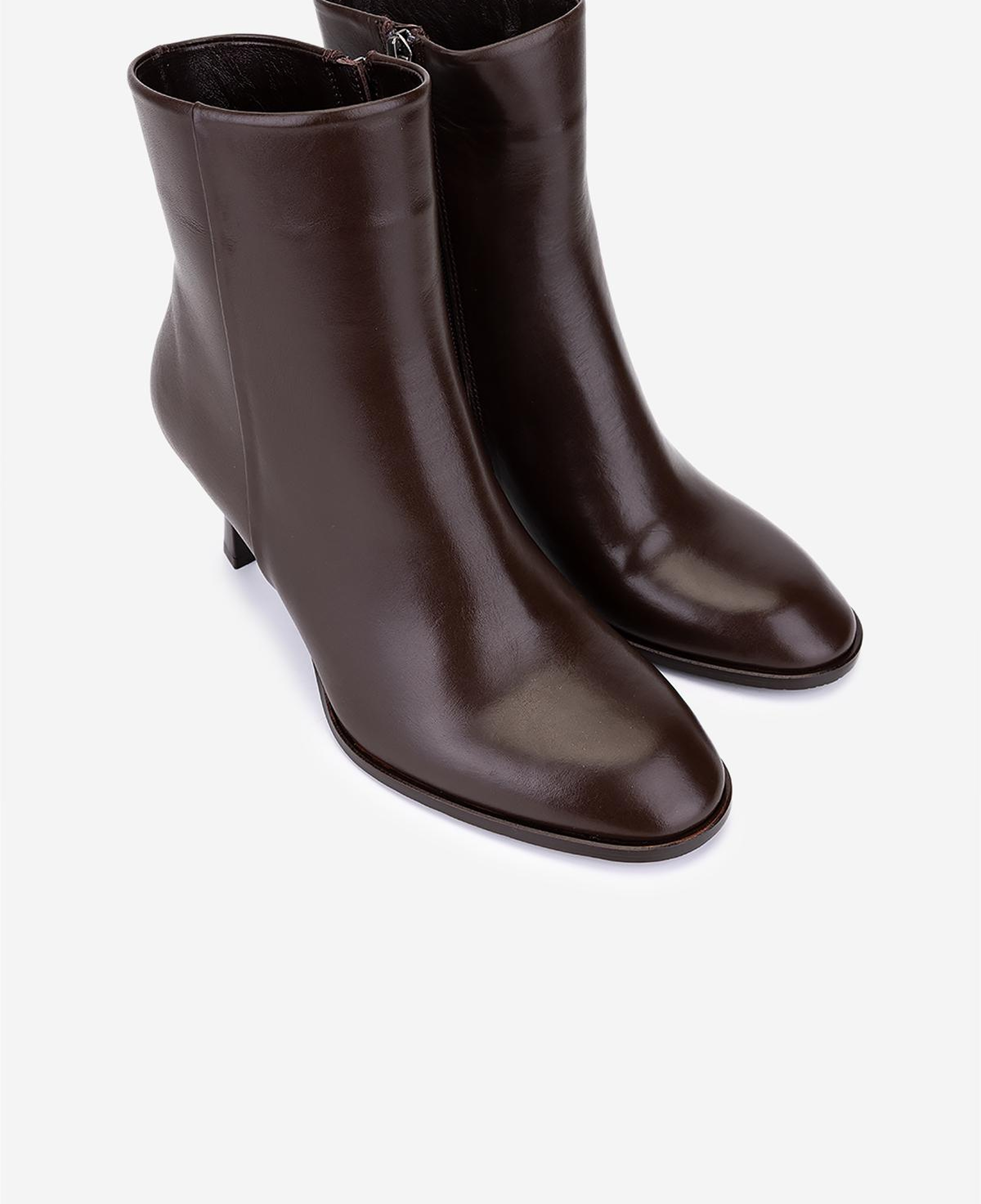 Valmenti Kadın Hakiki Deri Kahverengi Topuklu Bot