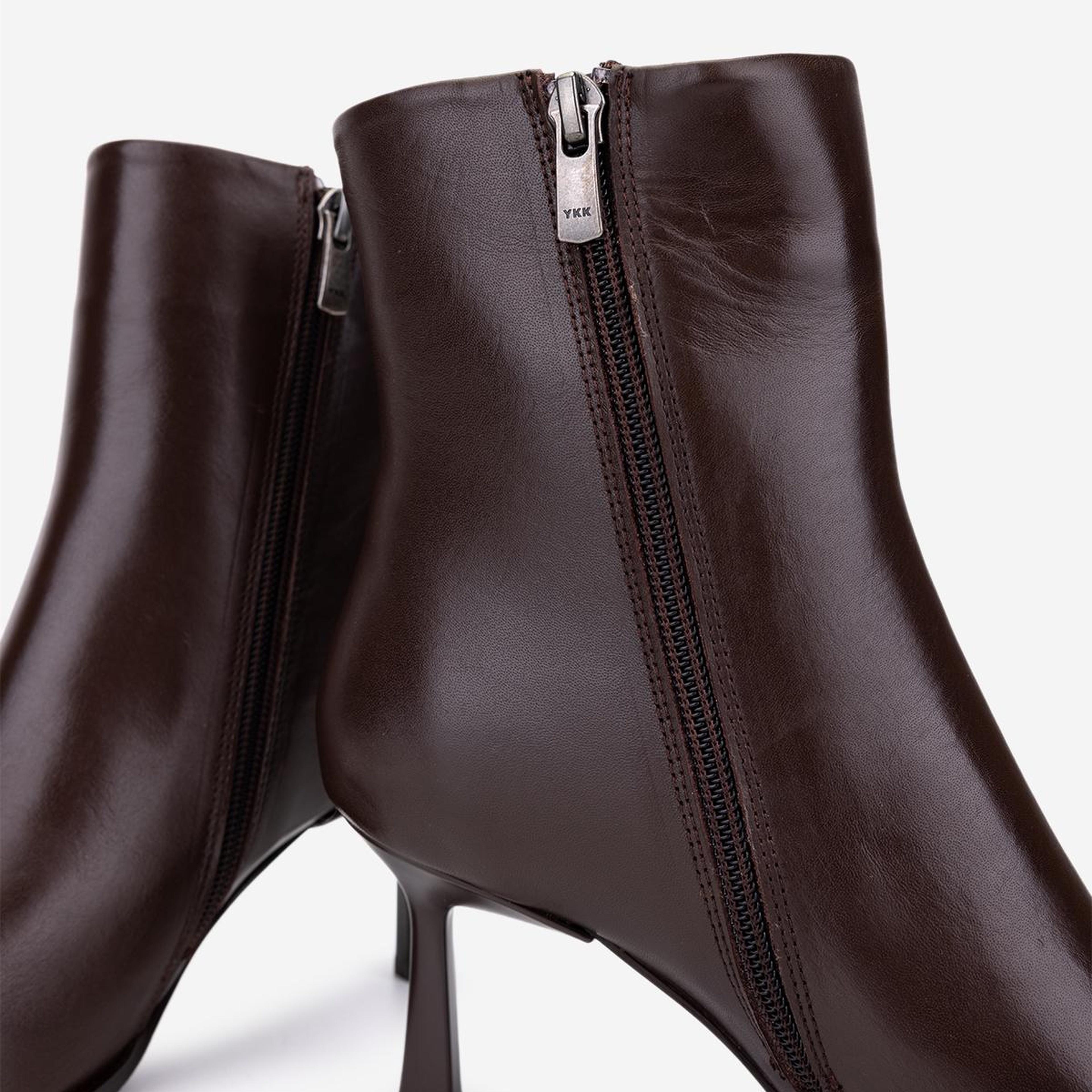 Valmenti Kadın Hakiki Deri Kahverengi Topuklu Bot