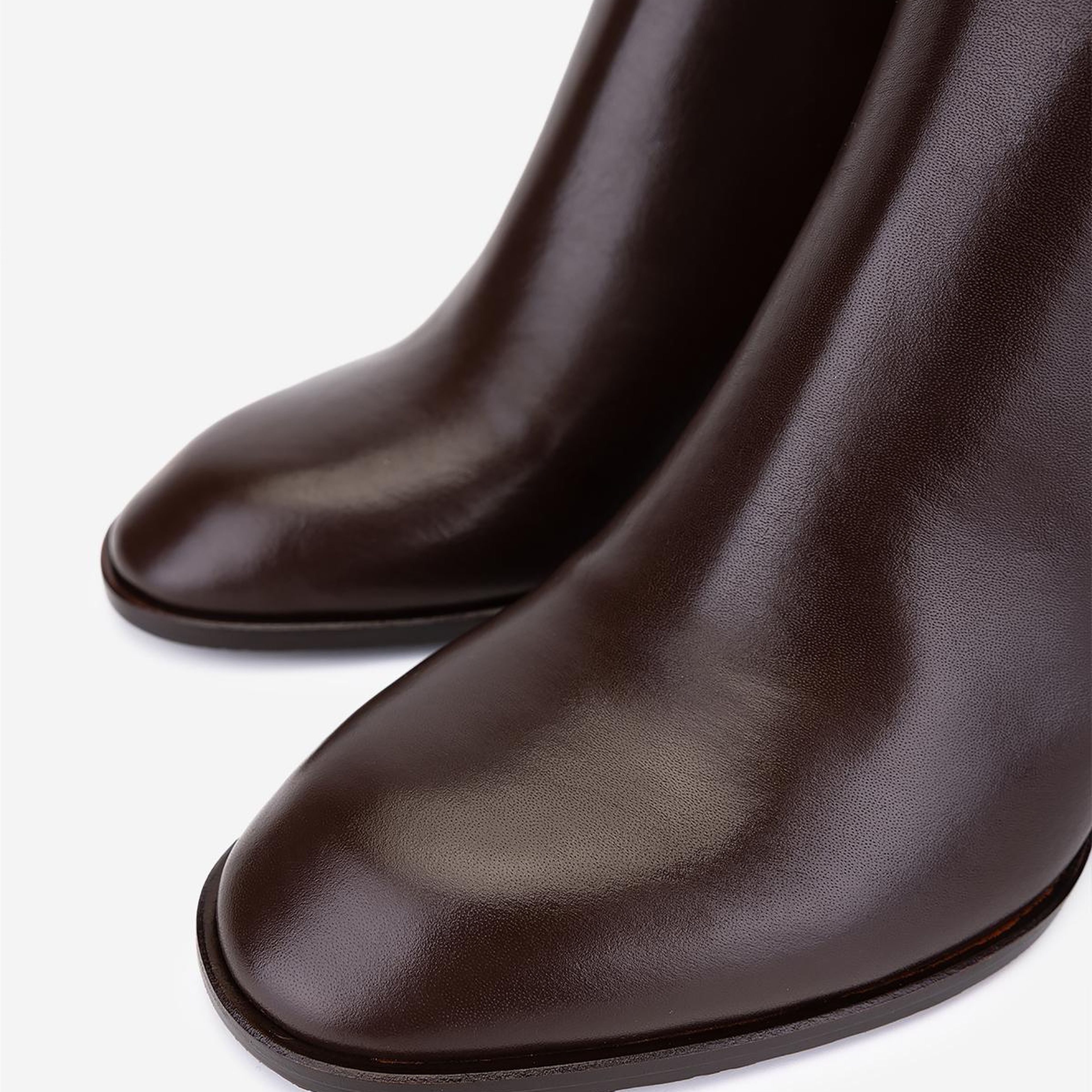 Valmenti Kadın Hakiki Deri Kahverengi Topuklu Bot