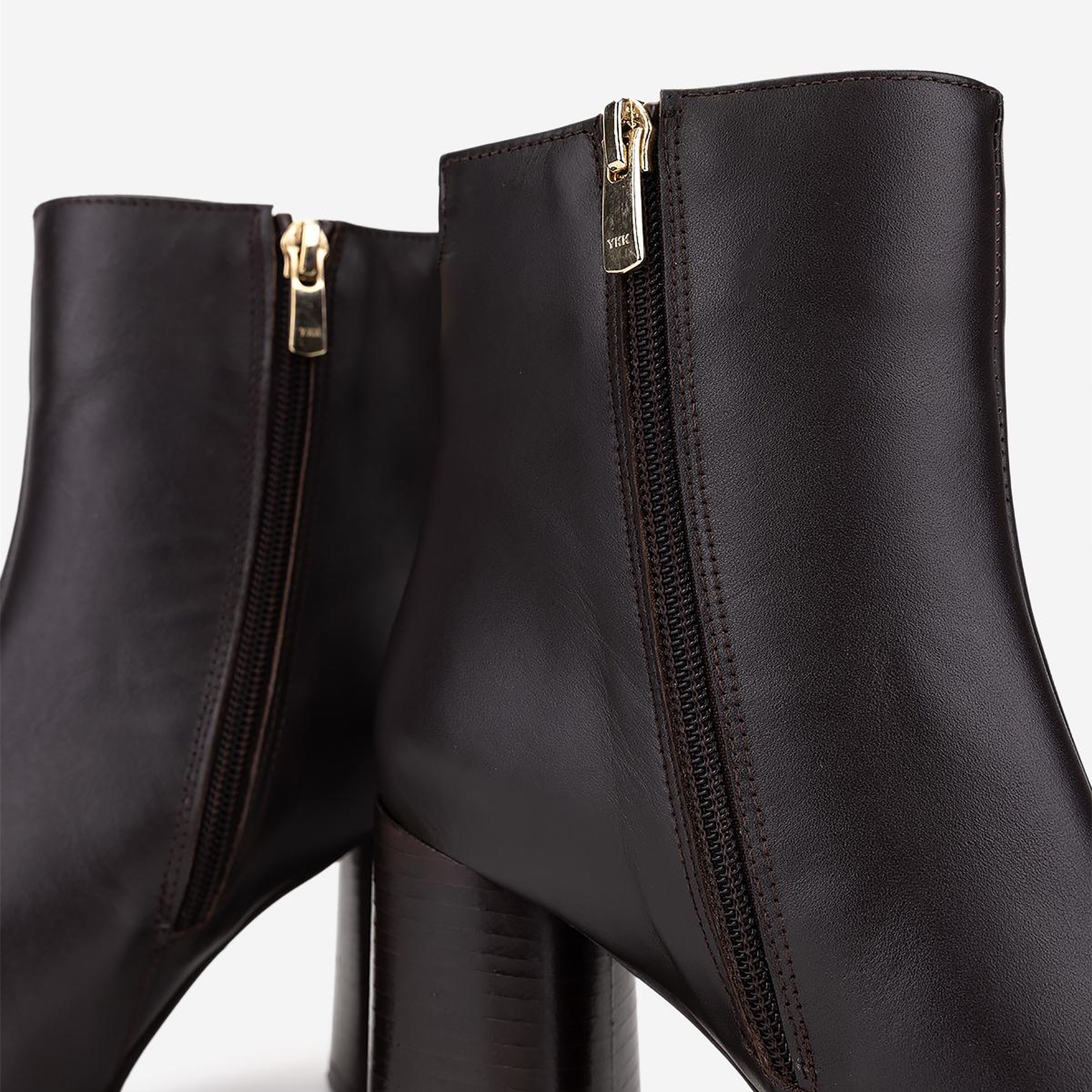 Valmenti Kadın Hakiki Deri Kahverengi Topuklu Bot