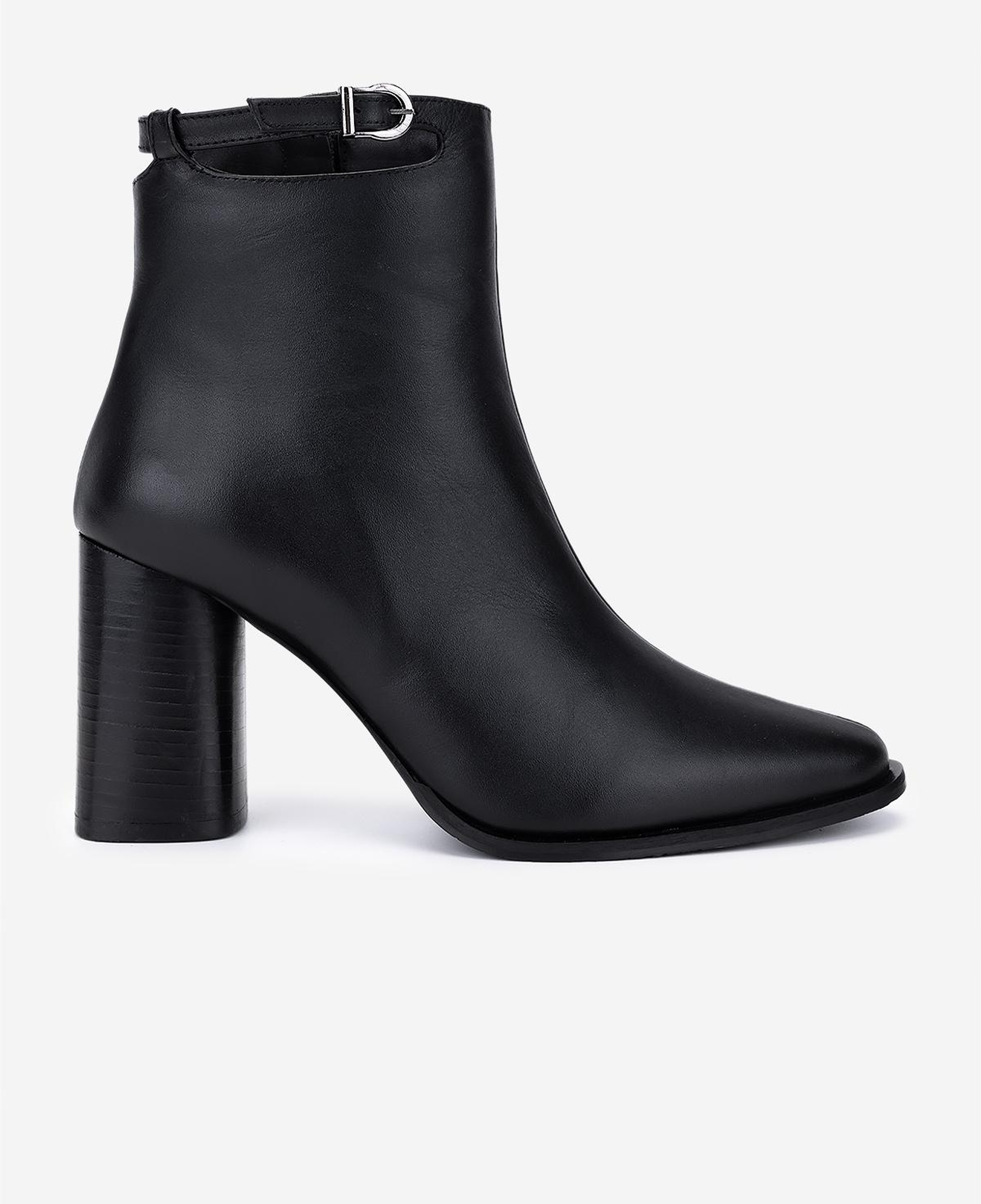 Valmenti Kadın Hakiki Deri Siyah Topuklu Bot