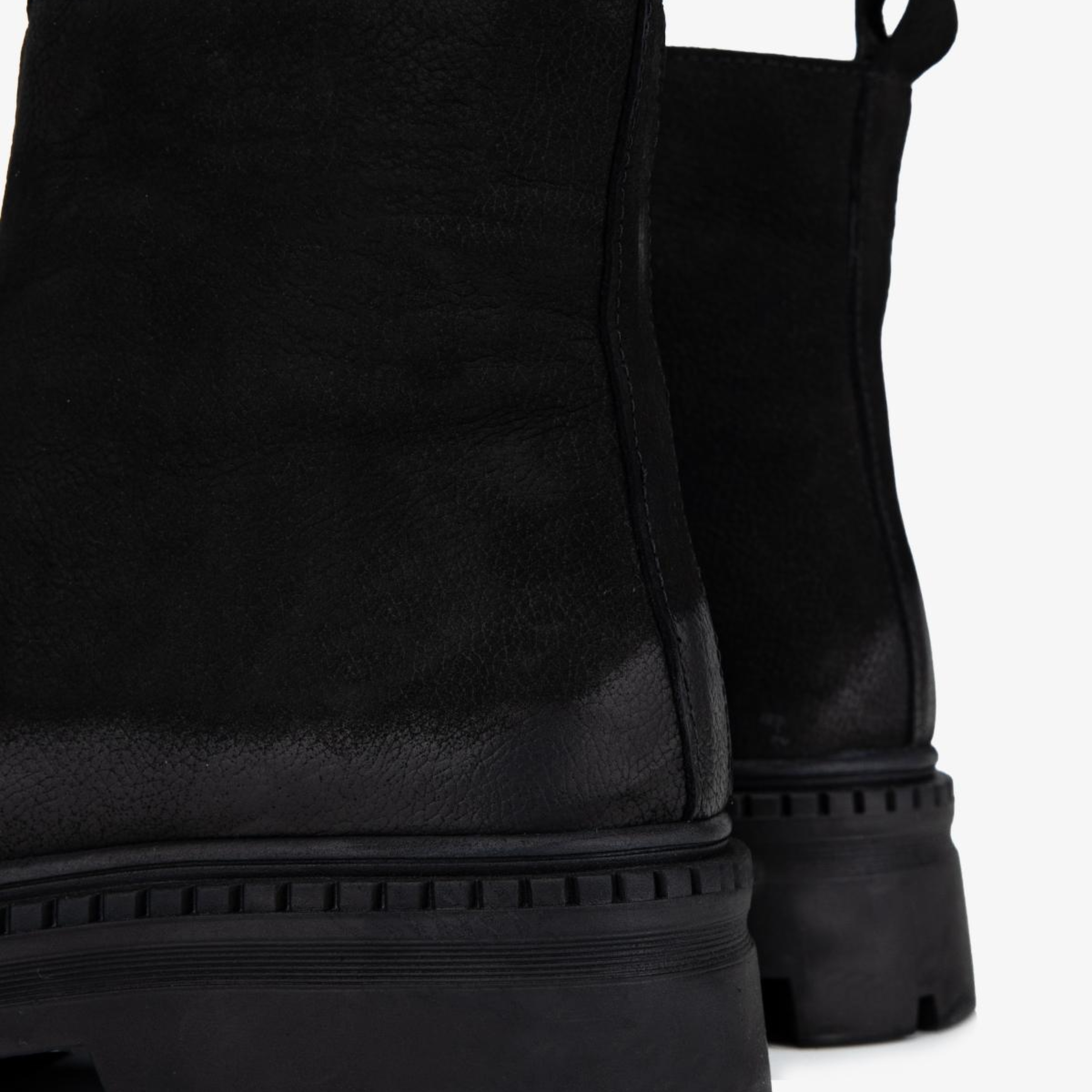 Valmenti Kadın Hakiki Deri Siyah Nubuk Düz Bot