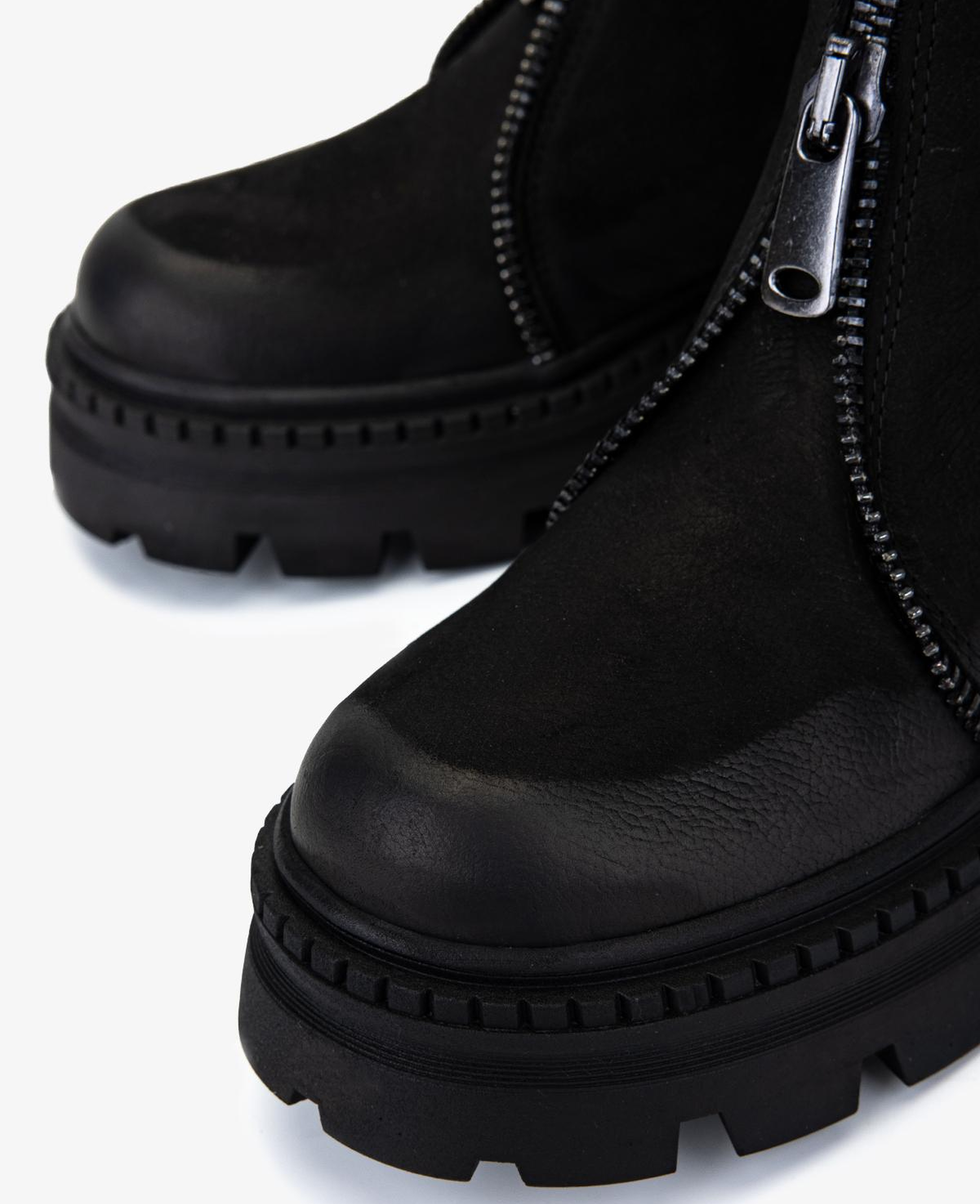 Valmenti Kadın Hakiki Deri Siyah Nubuk Düz Bot