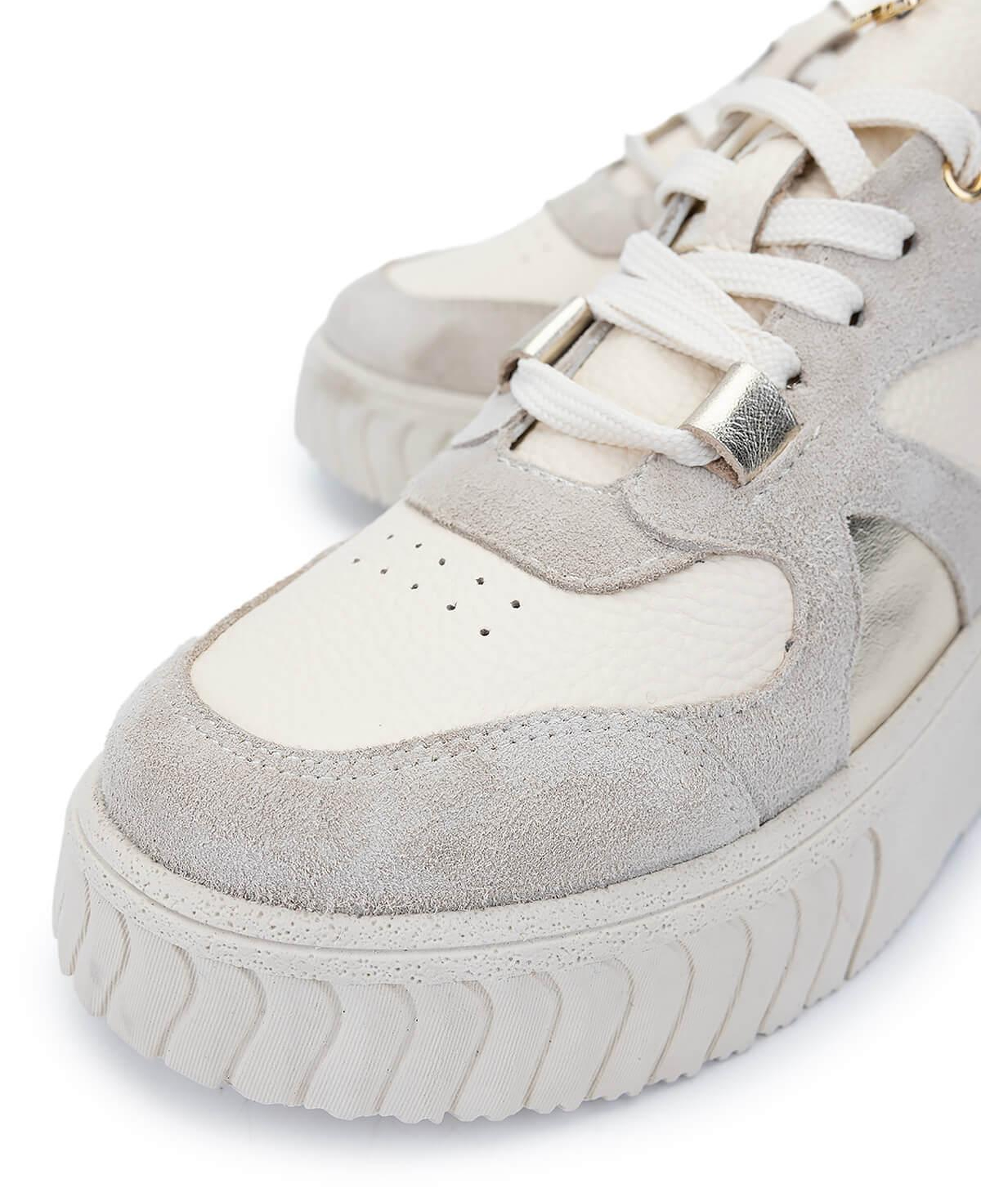 Tamer Tanca Kadın Hakiki Deri Bej Sneakers & Spor Ayakkabı