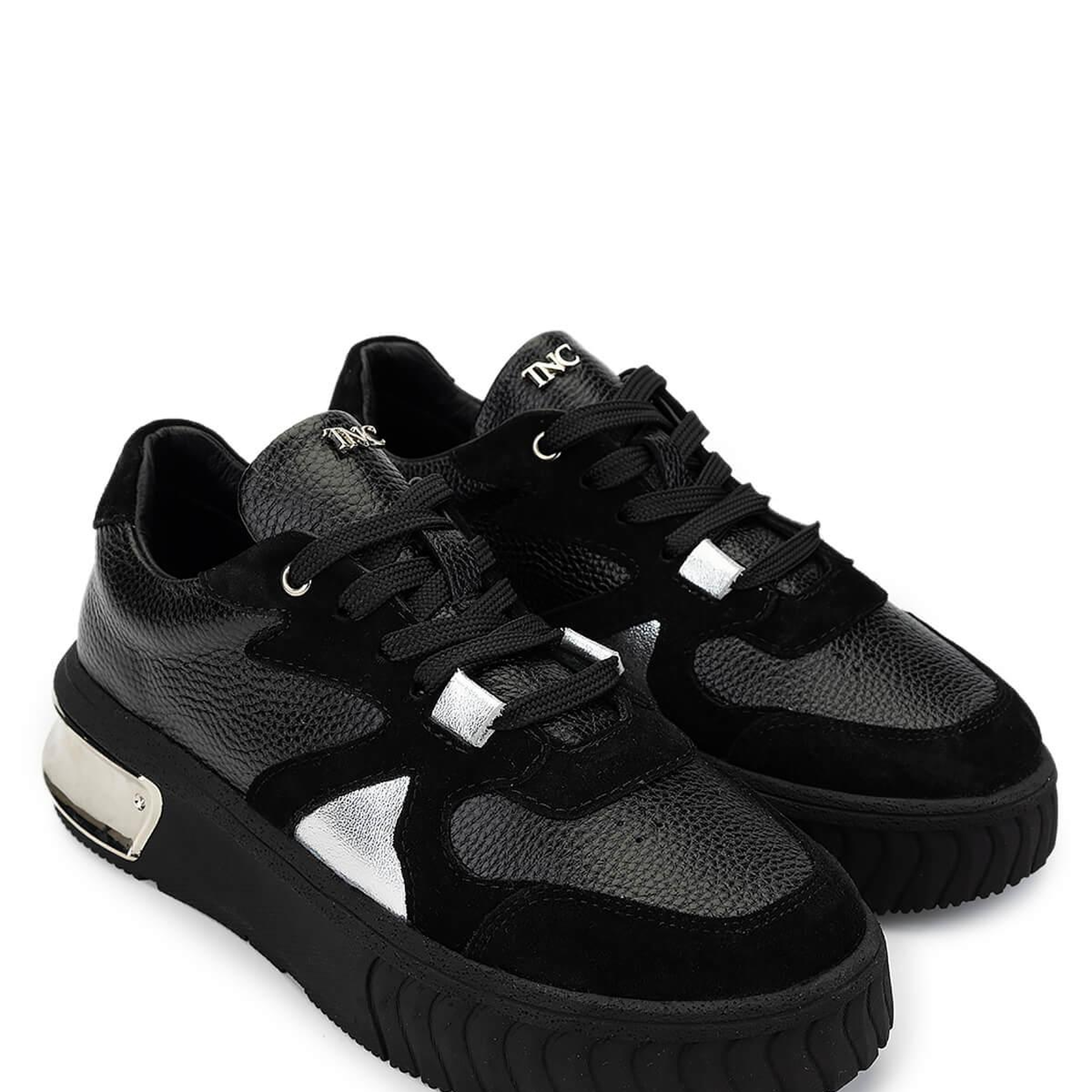 Tamer Tanca Kadın Hakiki Deri Siyah Sneakers & Spor Ayakkabı