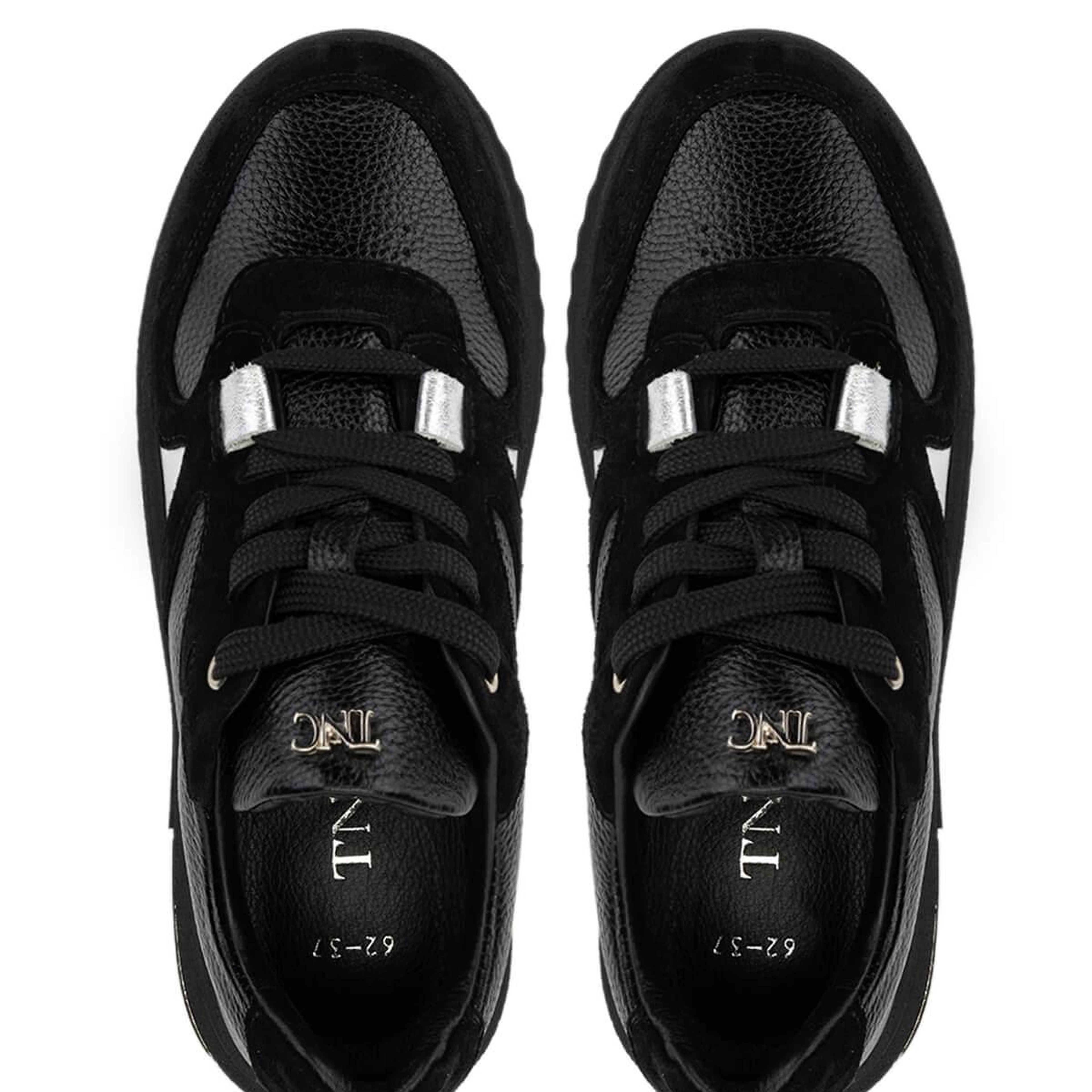 Tamer Tanca Kadın Hakiki Deri Siyah Sneakers & Spor Ayakkabı