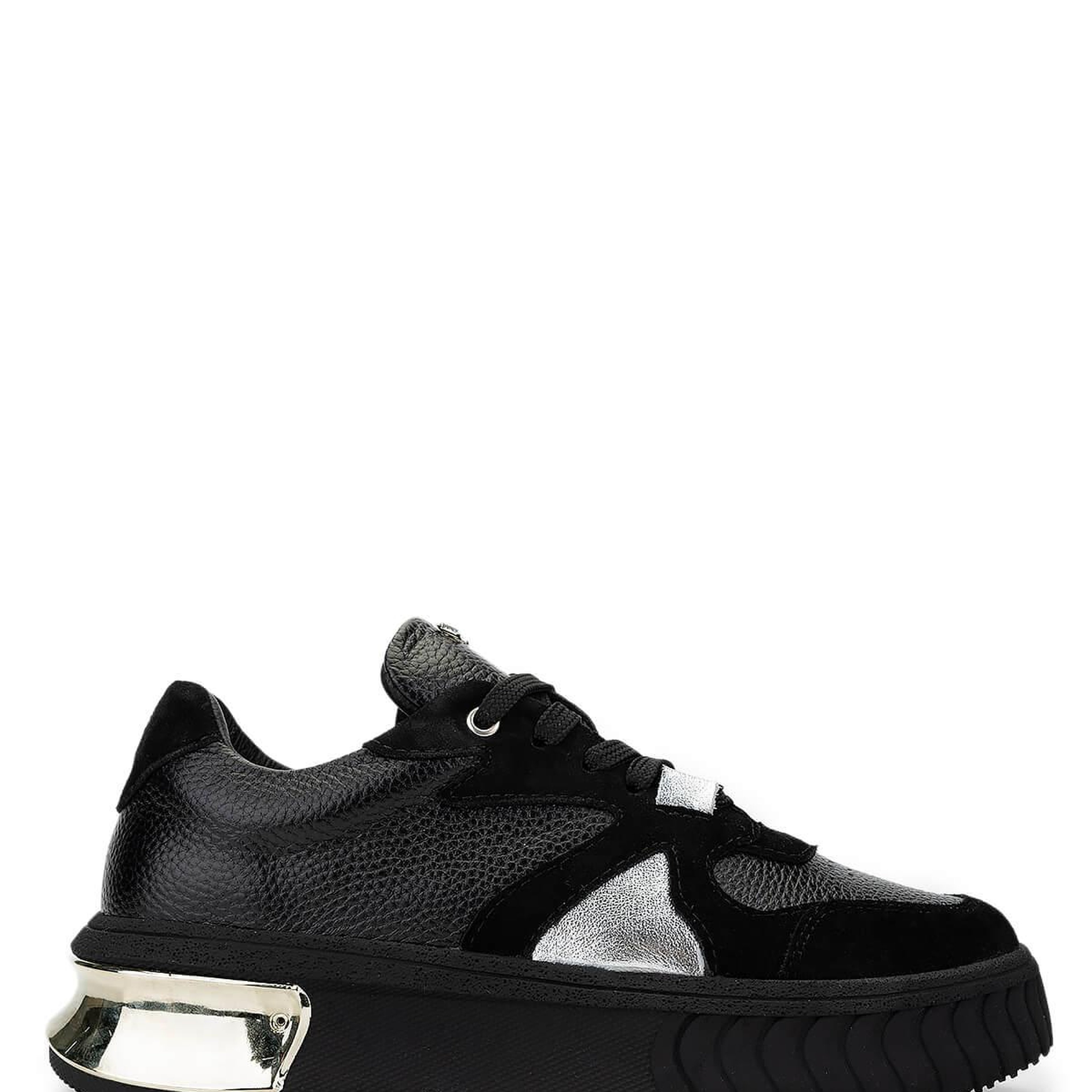 Tamer Tanca Kadın Hakiki Deri Siyah Sneakers & Spor Ayakkabı