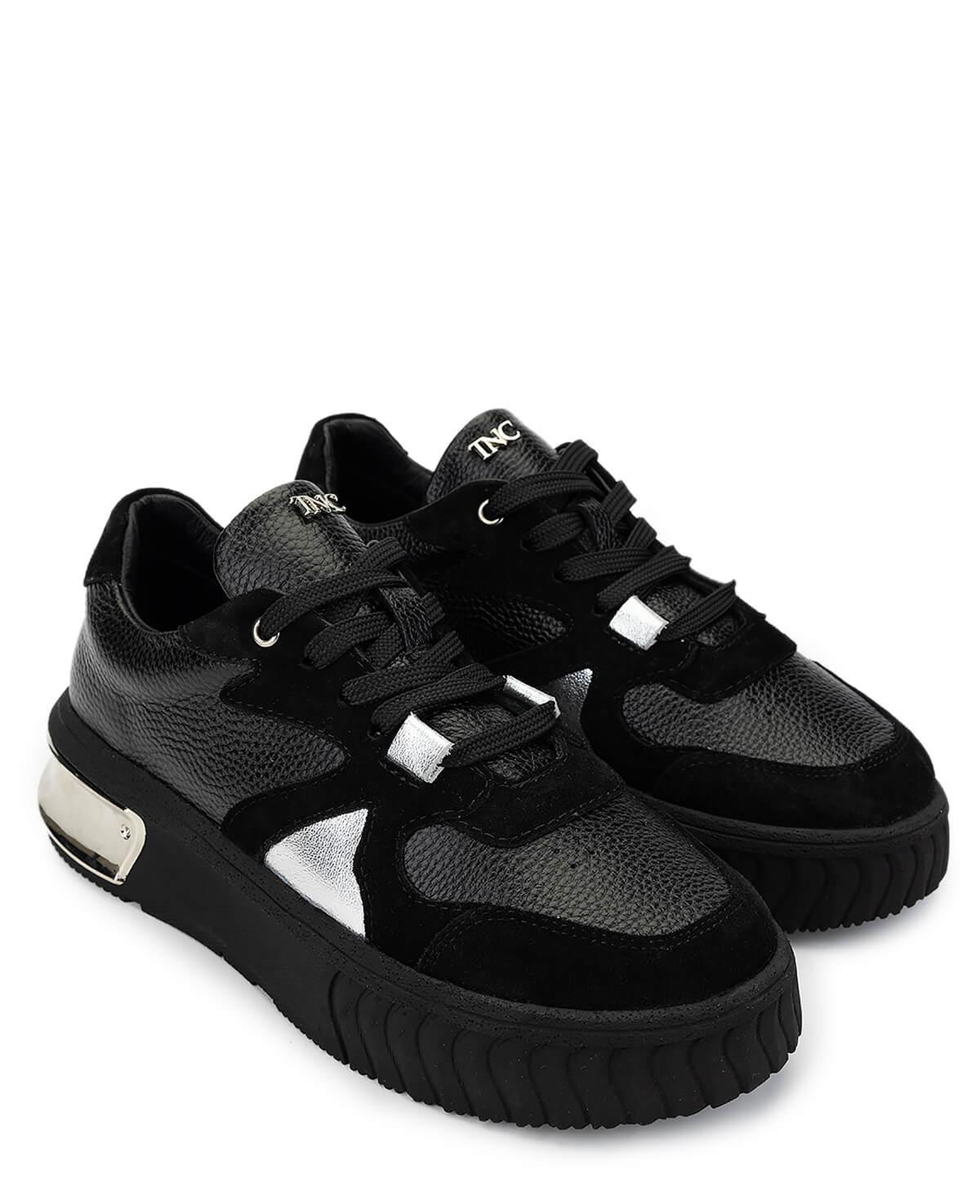 Tamer Tanca Kadın Hakiki Deri Siyah Sneakers & Spor Ayakkabı