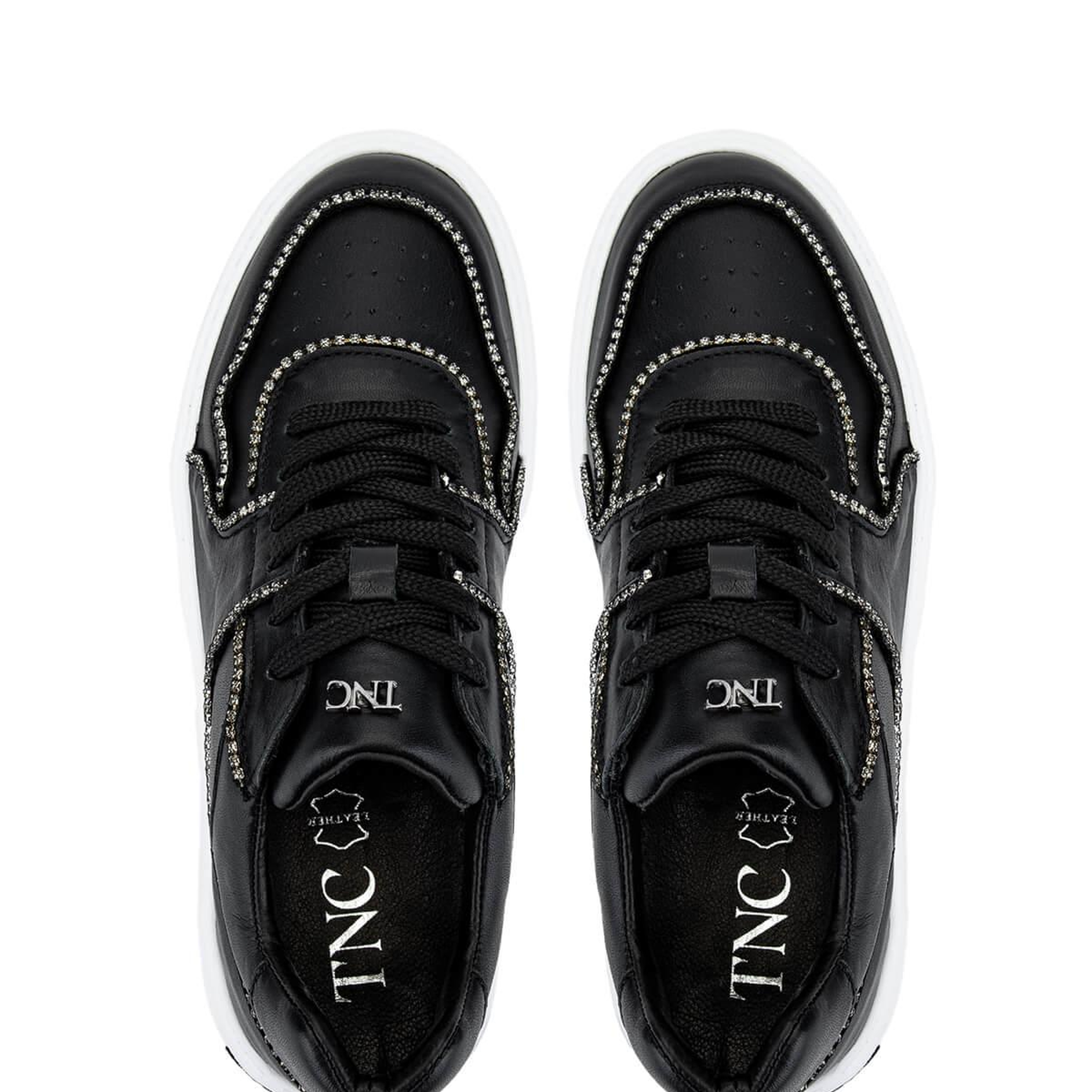 Tamer Tanca Kadın Hakiki Deri Siyah Deri Sneakers & Spor Ayakkabı