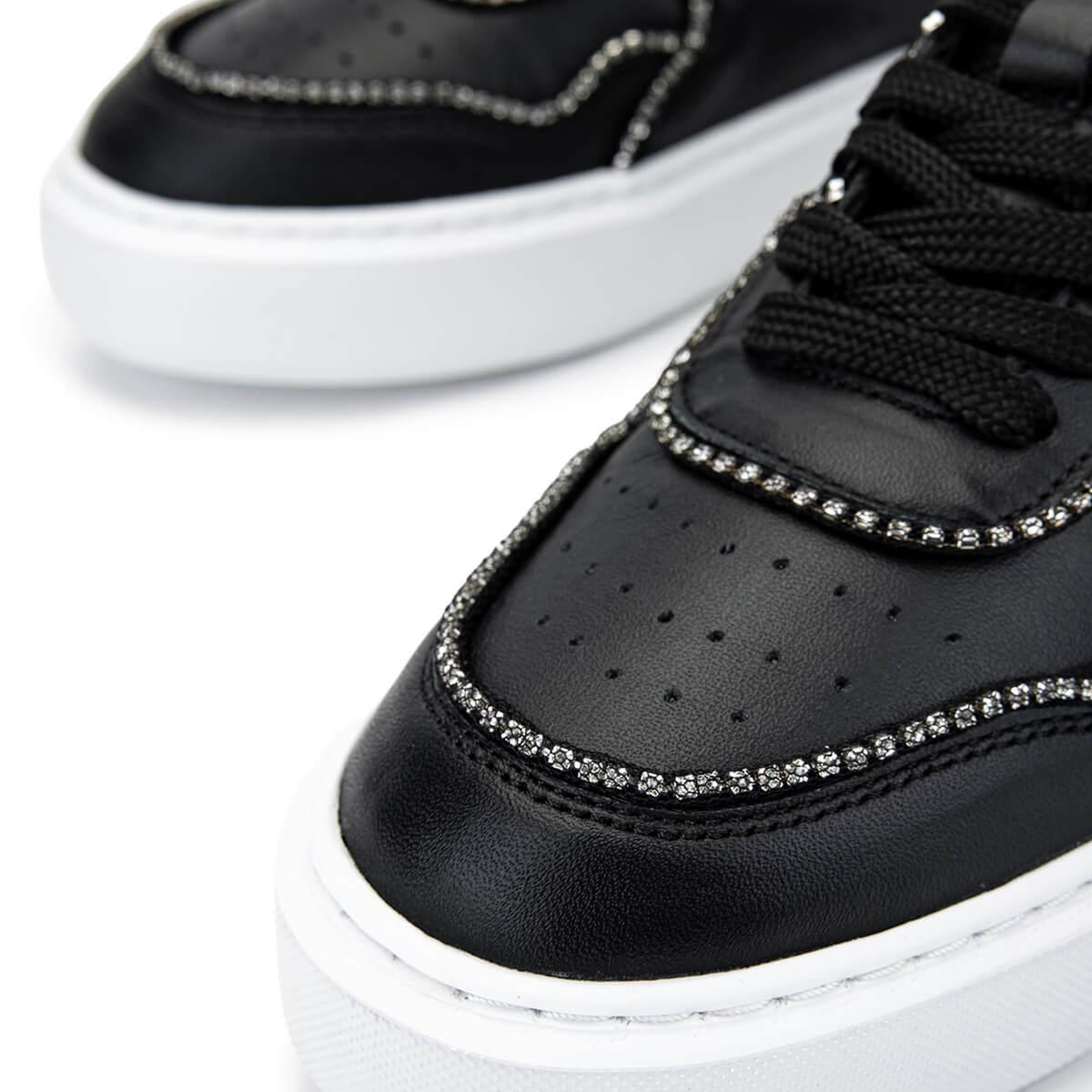 Tamer Tanca Kadın Hakiki Deri Siyah Deri Sneakers & Spor Ayakkabı