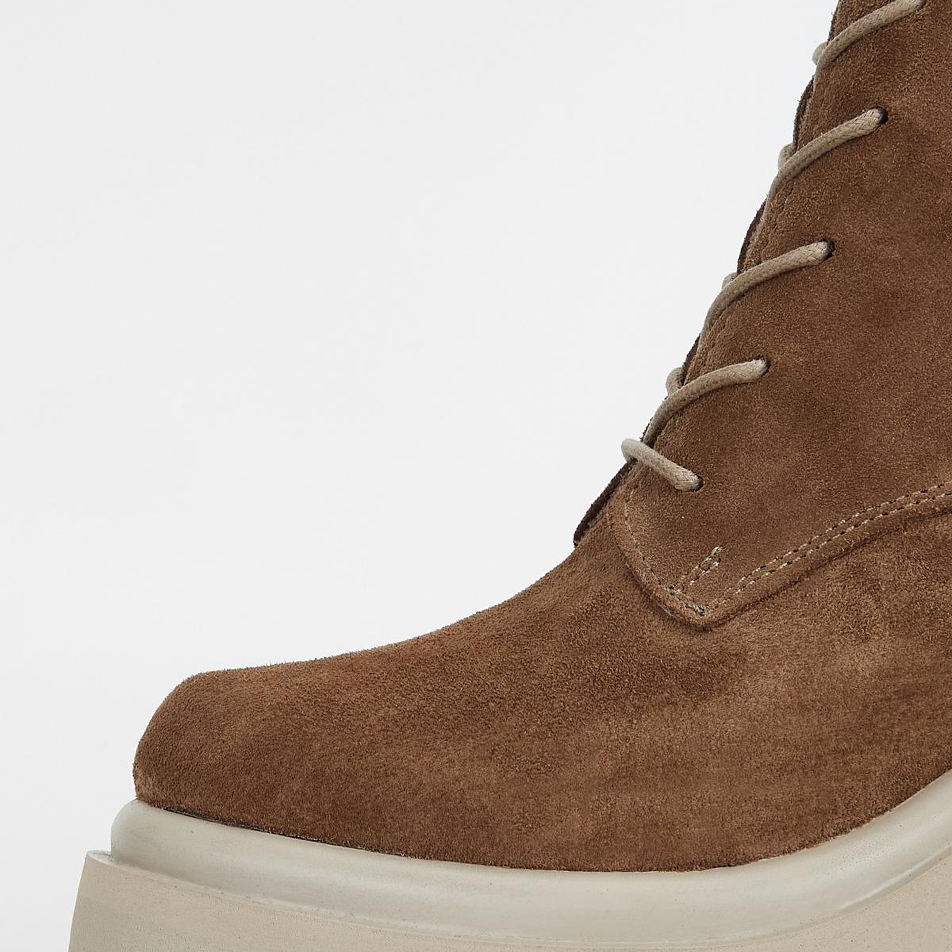 Valmenti Kadın Hakiki Deri Tütün Süet Topuklu Bot